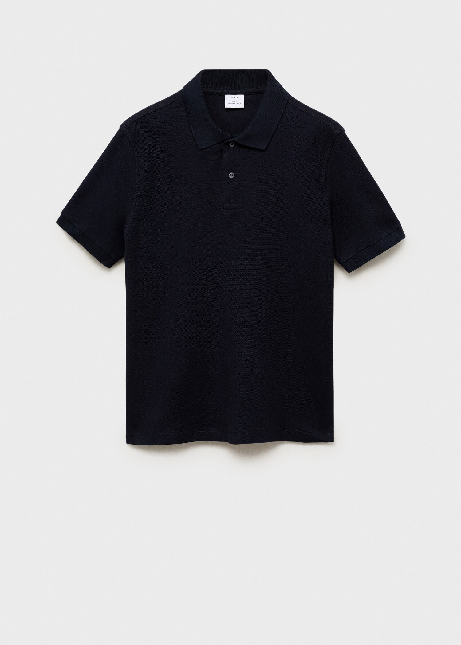 Regular-fit cotton piqué polo shirt - Article without model