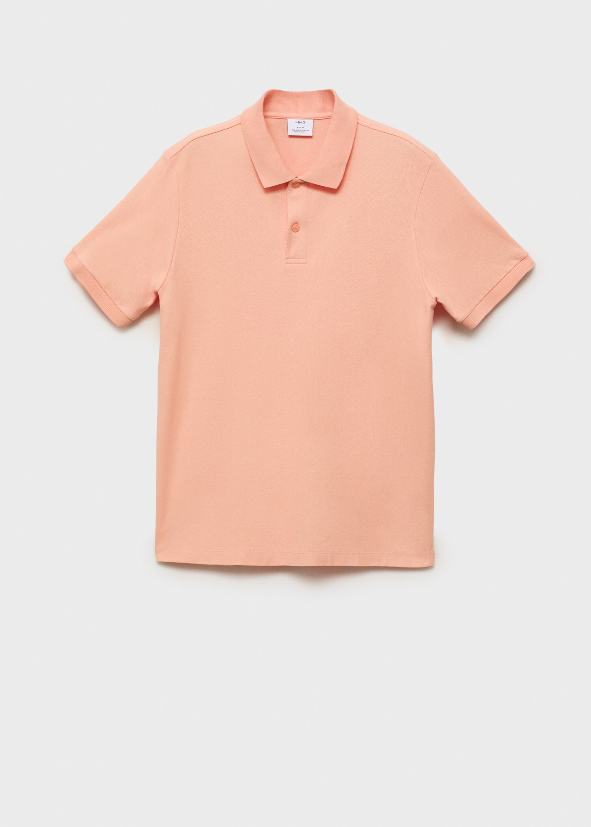 Regular-fit cotton piqué polo shirt - Article without model