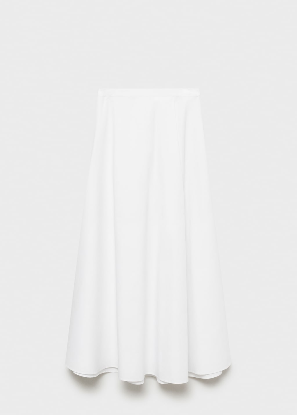 ★overdue flair★ GRUNGE YOKE GATHER LONG SKIRT_WHITE White Lace Up Y2k Grunge Skirt For Women High Waist, Ruffled