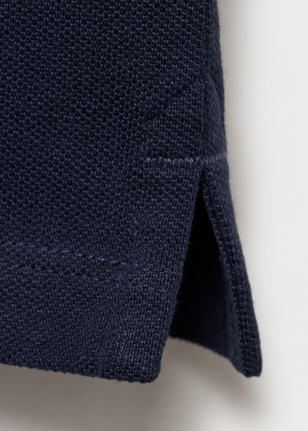 Mao collar polo shirt