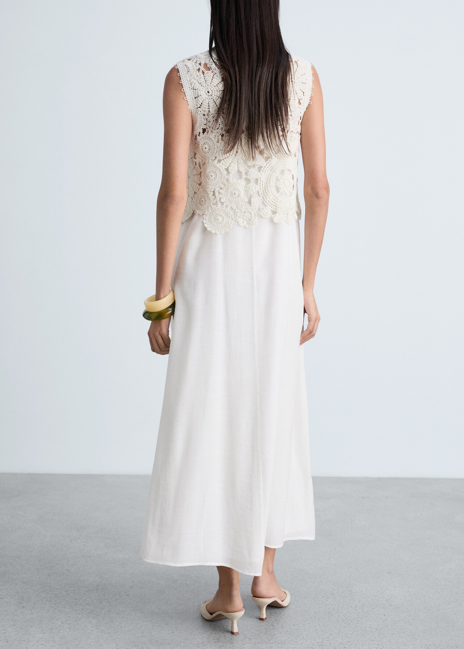 Crochet top midi-dress - Reverse of the article