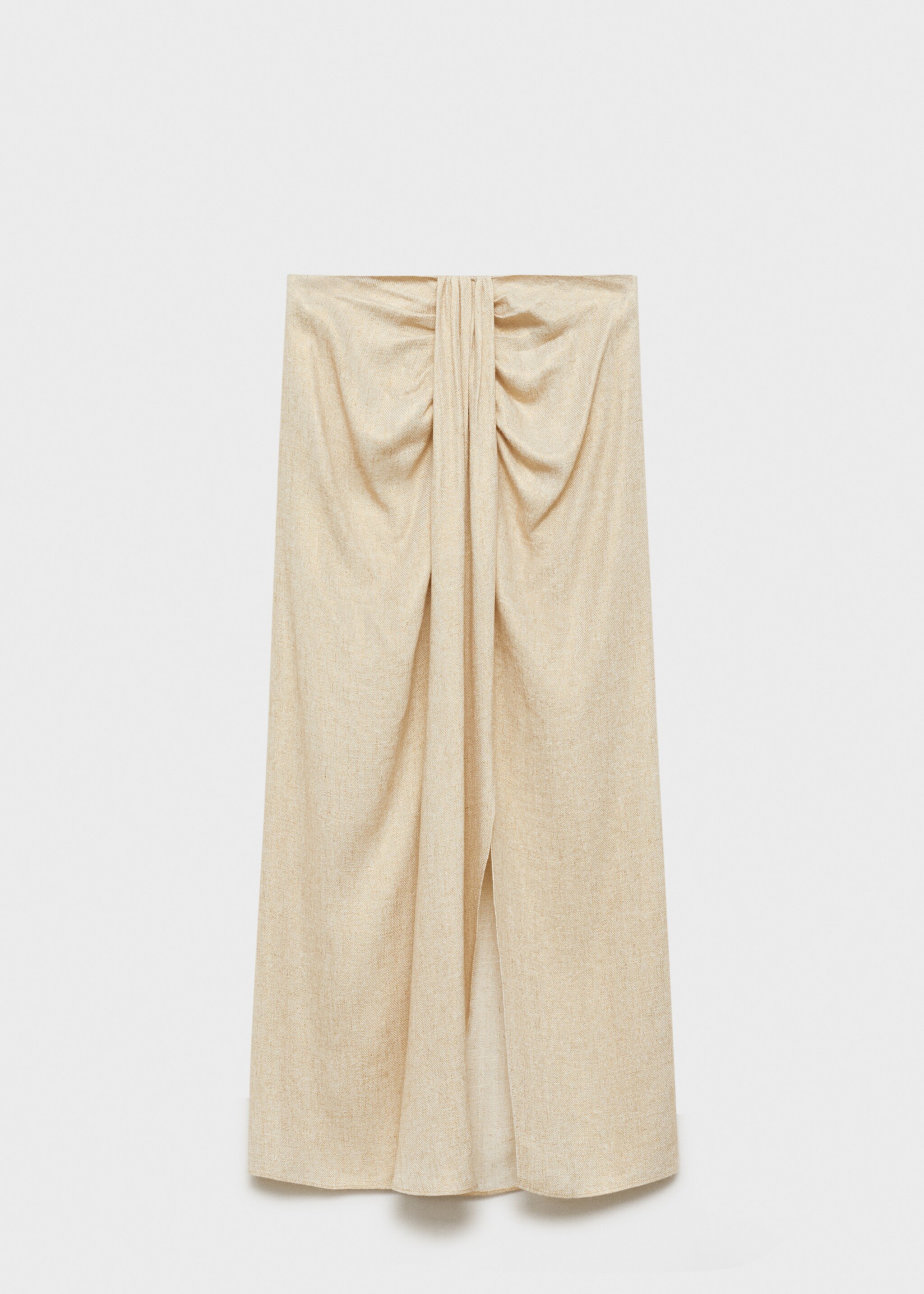 Linen-blend draped midi-skirt - Article without model