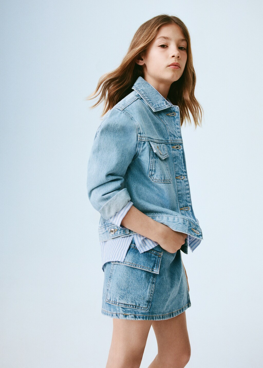 mango Falda pantalón vaquera Tienda Ropa