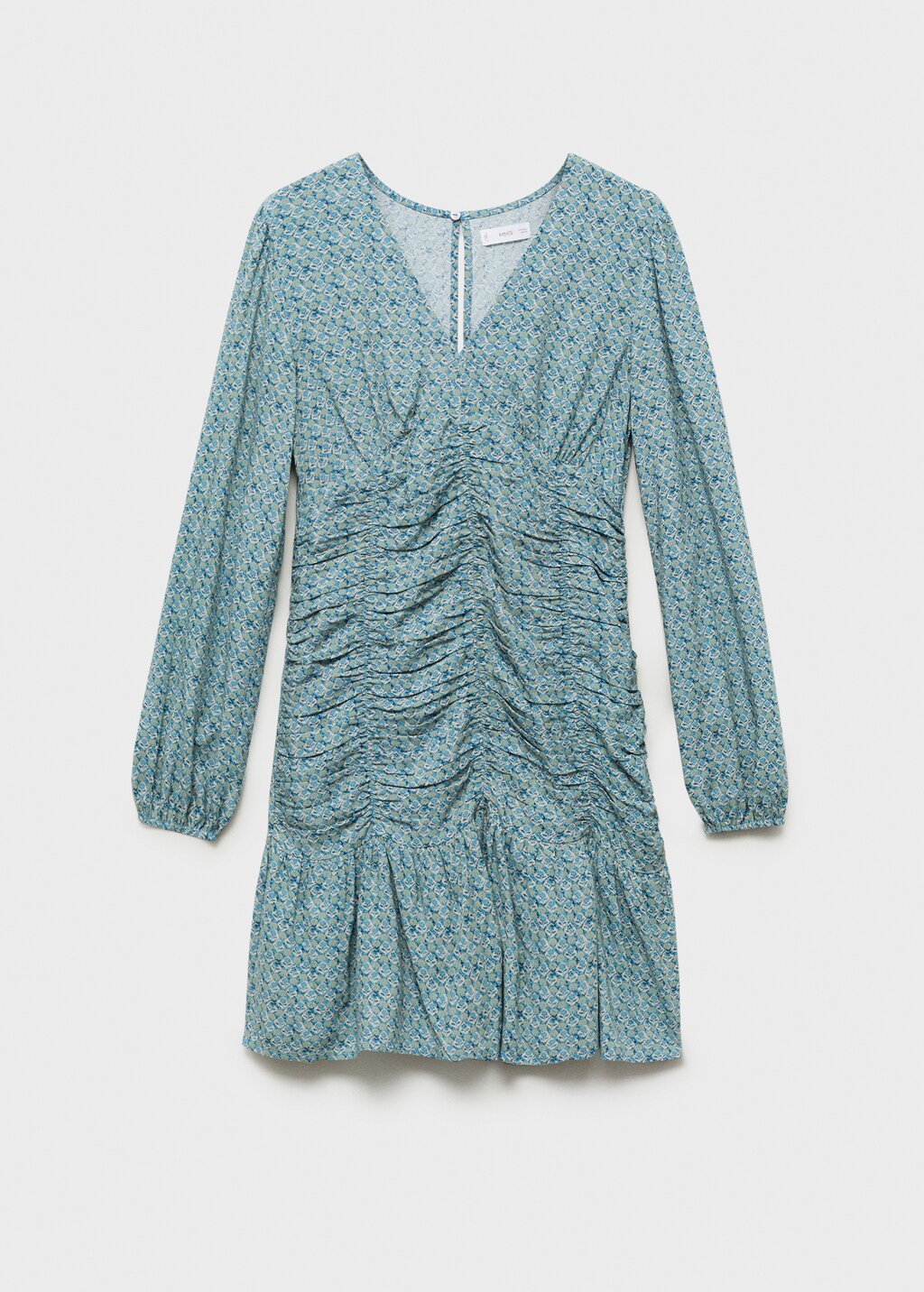 Printed dress with draped detail