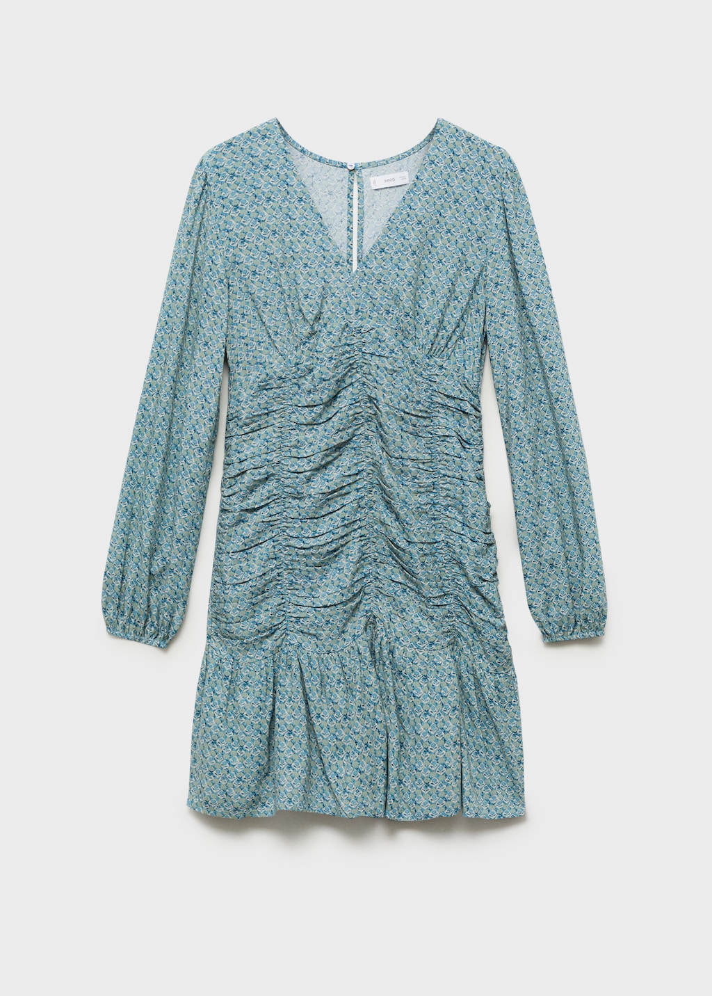 Printed dress with draped detail