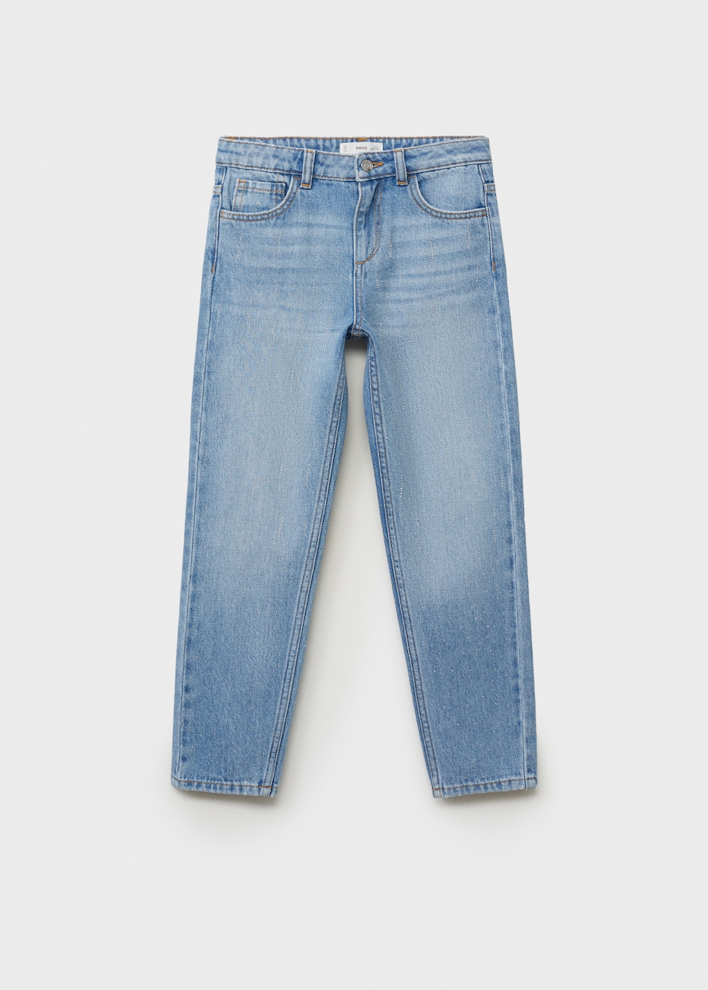 Mom-fit jeans with shiny detail - Kids | MANGO USA Mom-fit jeans with shiny detail - Kids | MANGO USA