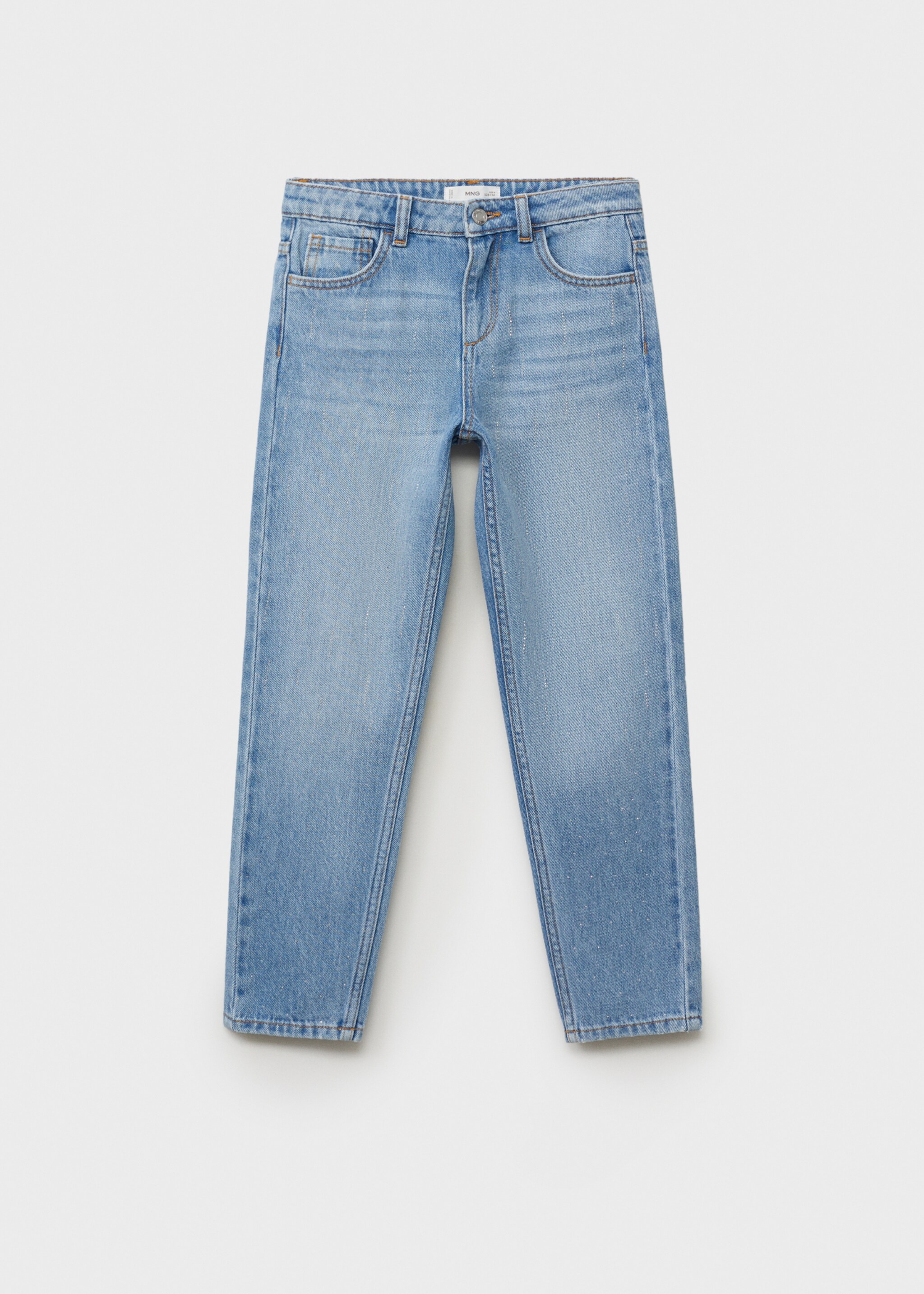 Jeans Mom-fit avec détails brillants - Article sans modèle