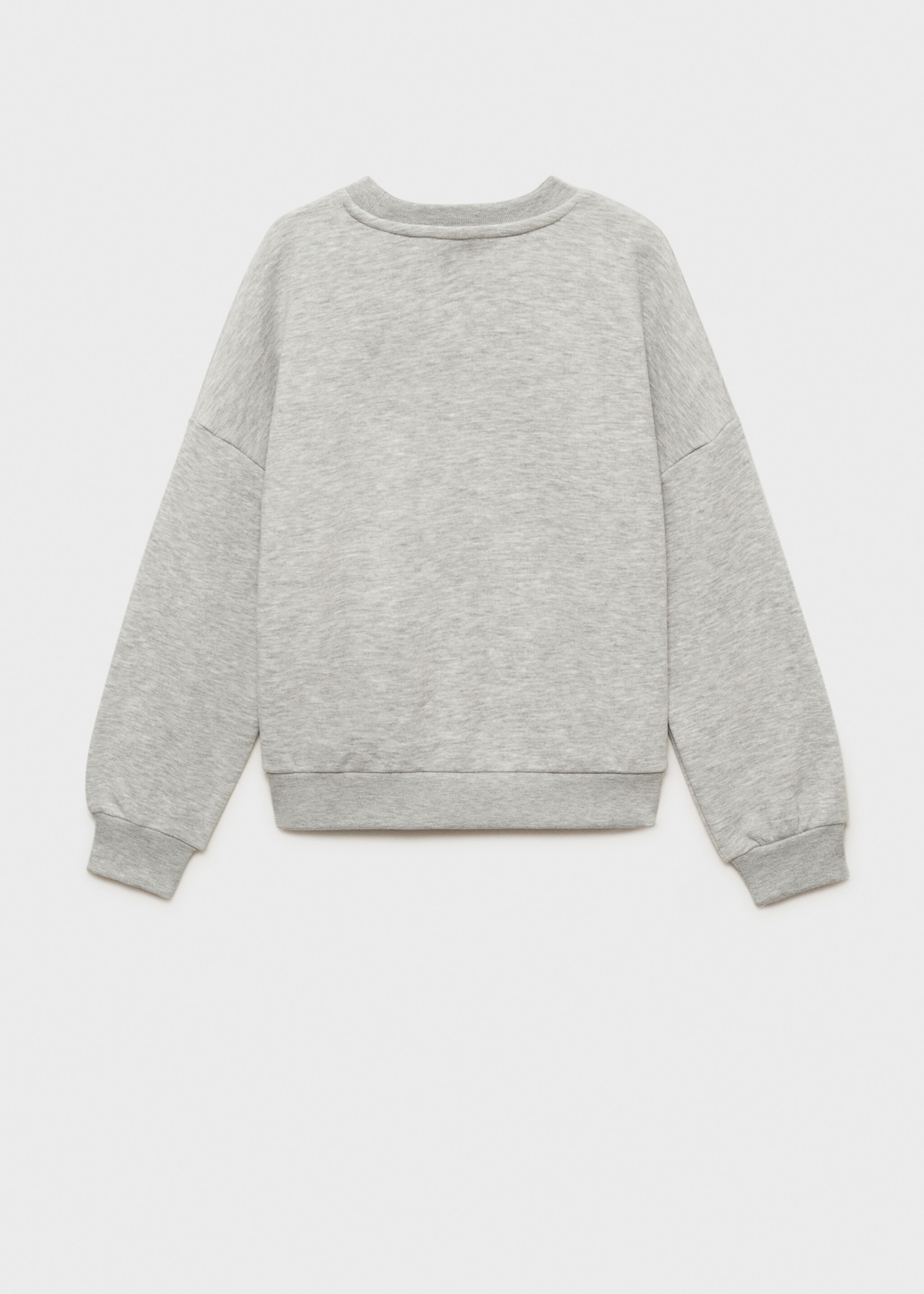 Sudadera algodón mensaje bordado - Reverso del artículo