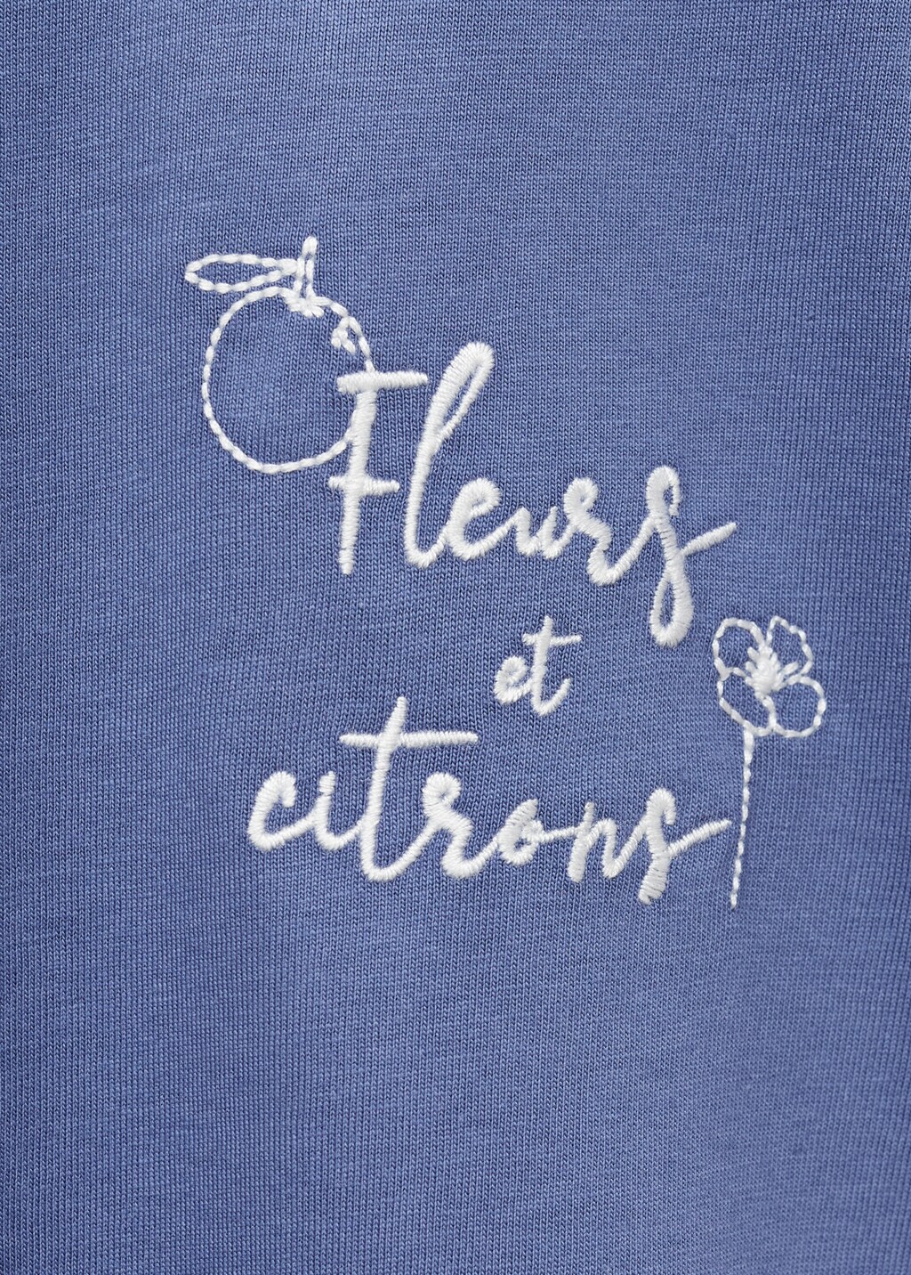 Embroidered cotton T-shirt