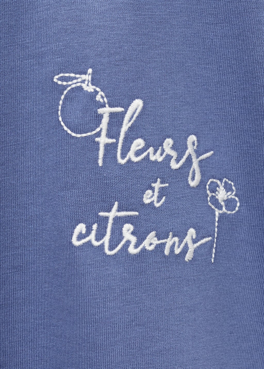 Embroidered cotton T-shirt