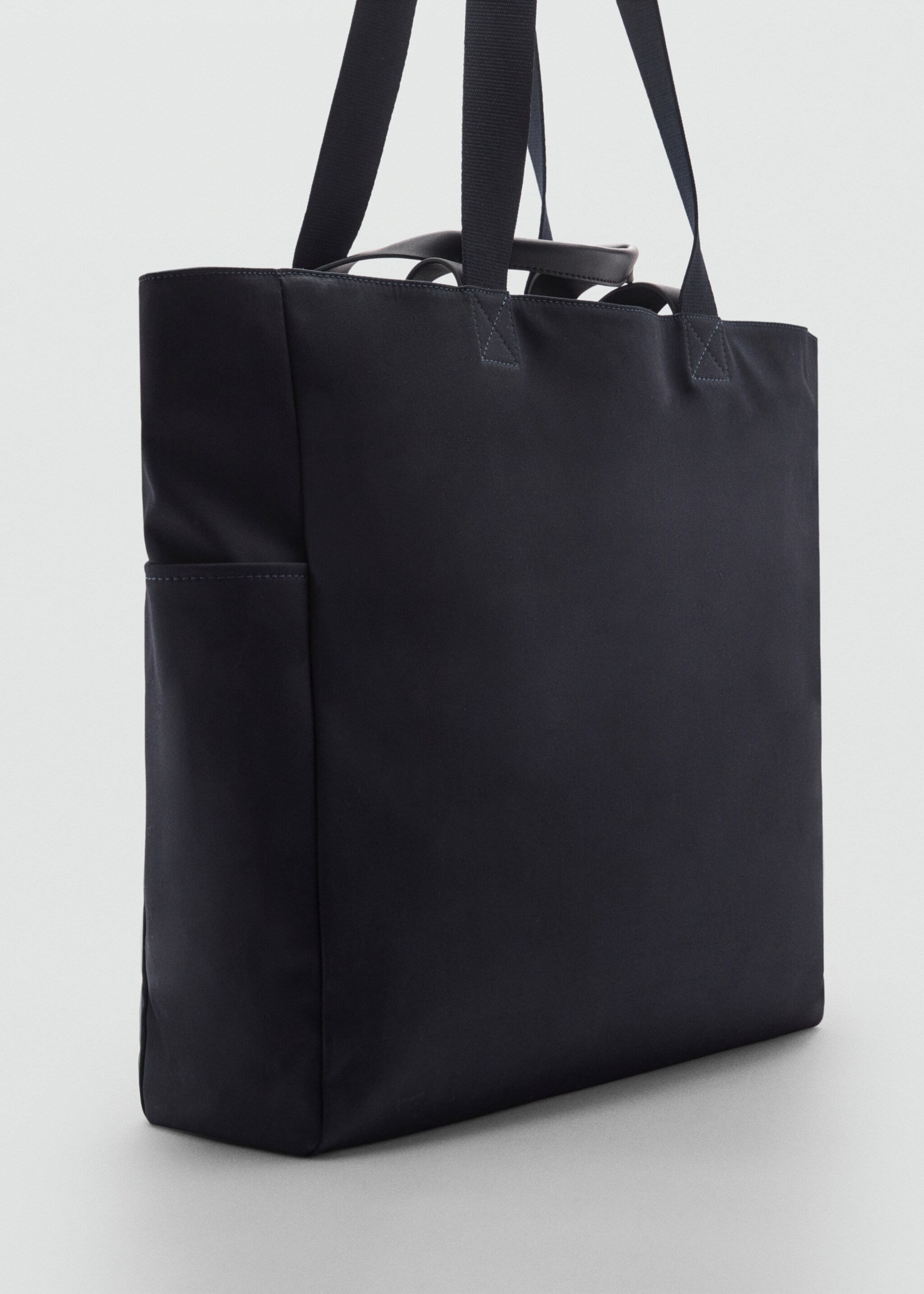 Cotton tote bag with pockets - Medium plane