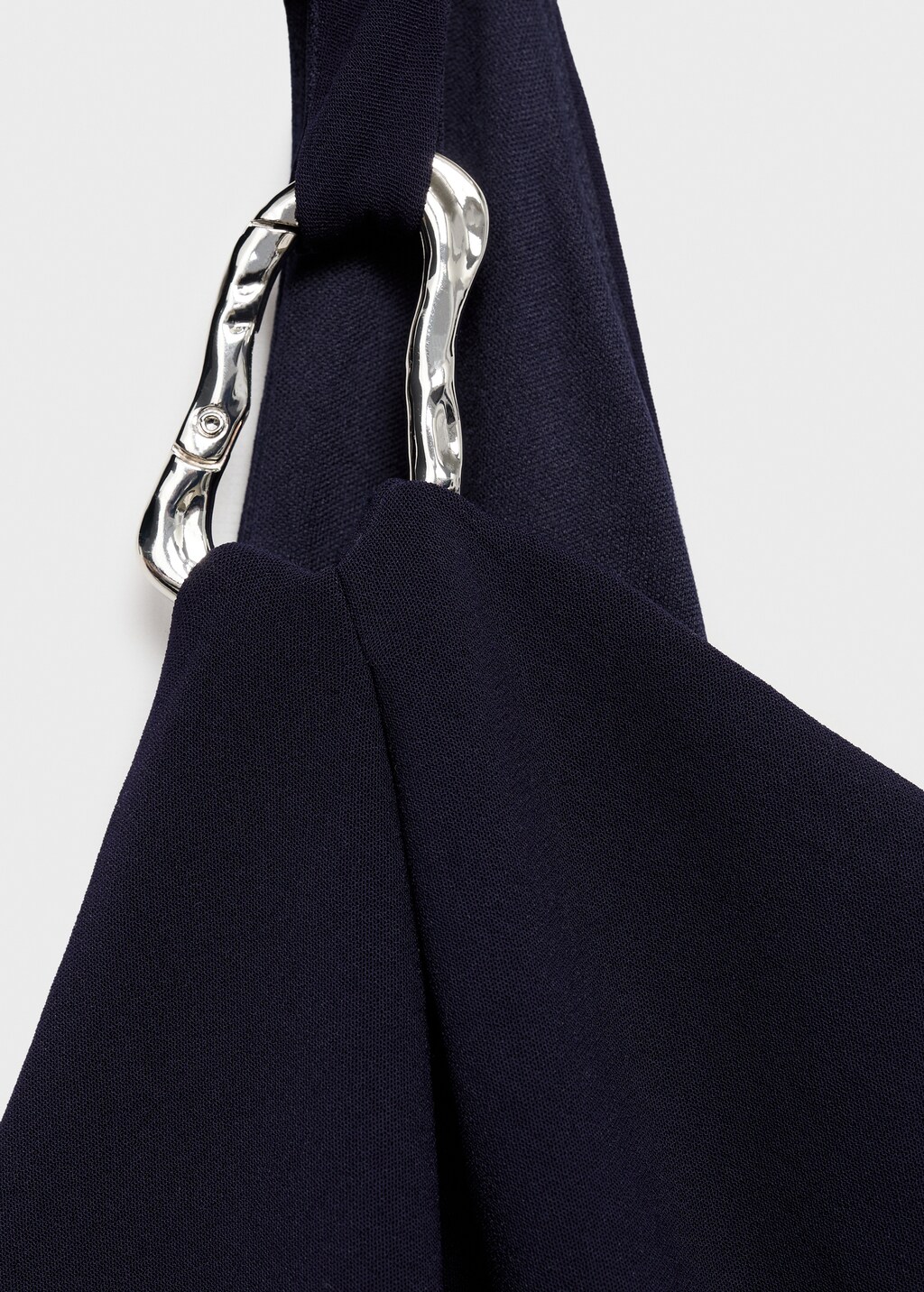 Mango Asymmetrical jumpsuit with metallic detail