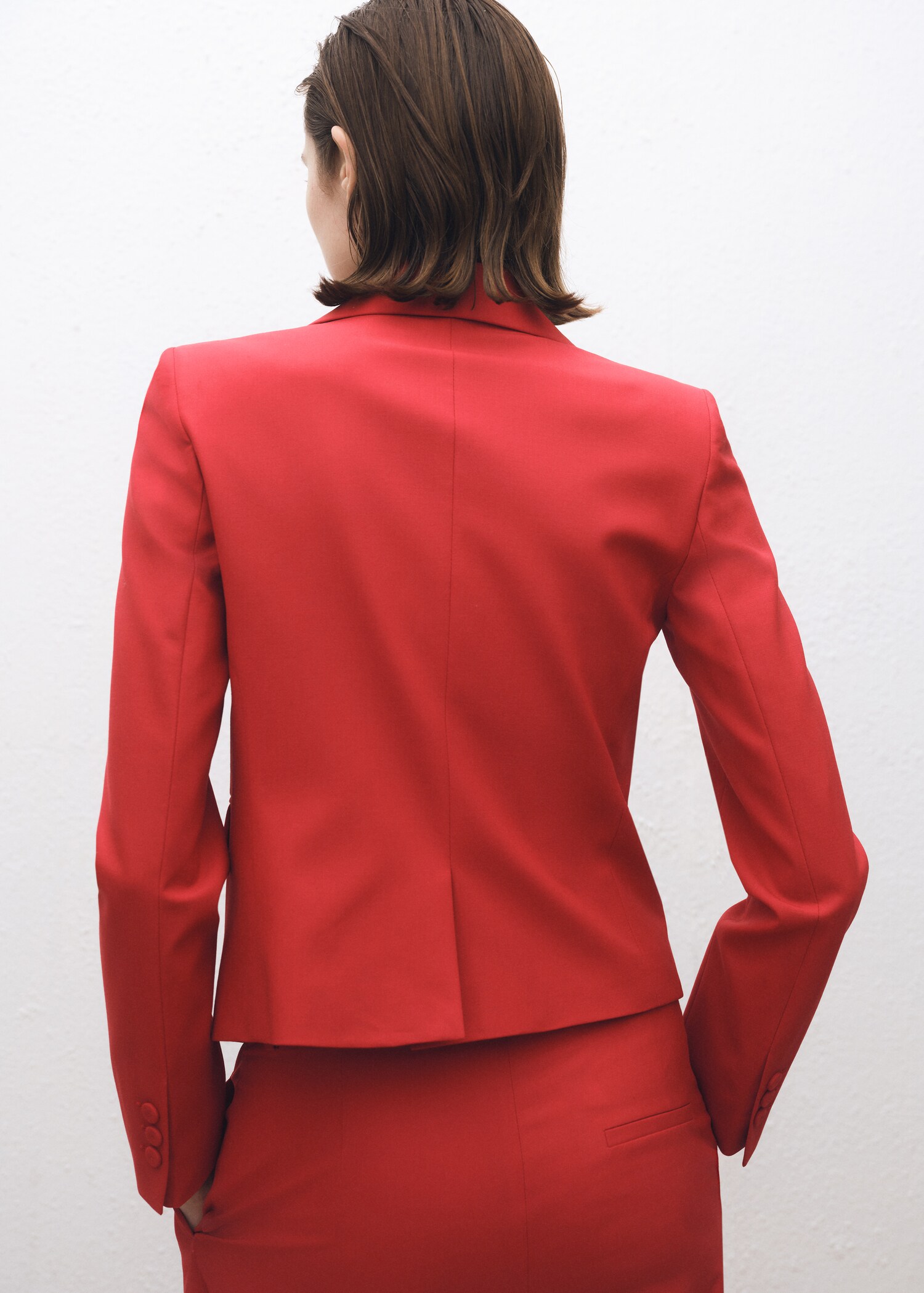 Wool-blend suit jacket - Reverse of the article