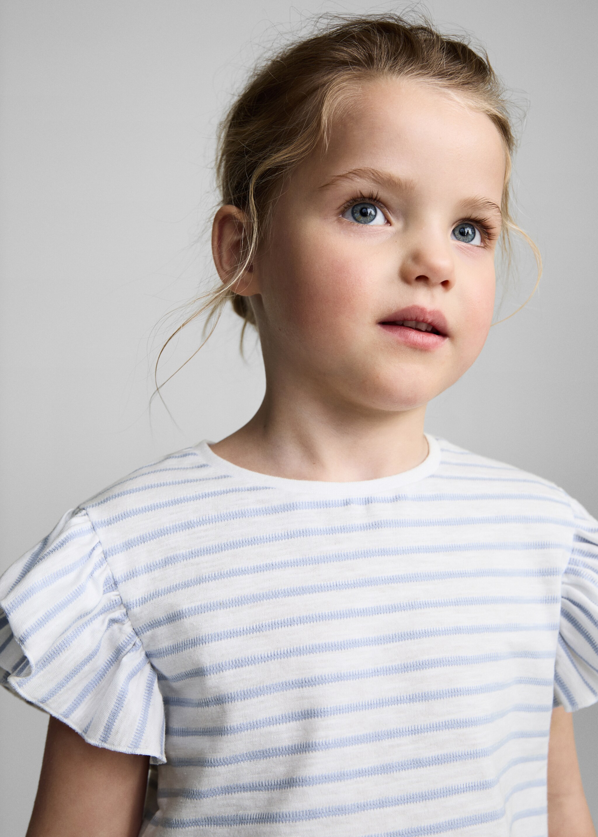 Gestreiftes T-Shirt aus 100 % Baumwolle - Detail des Artikels 1