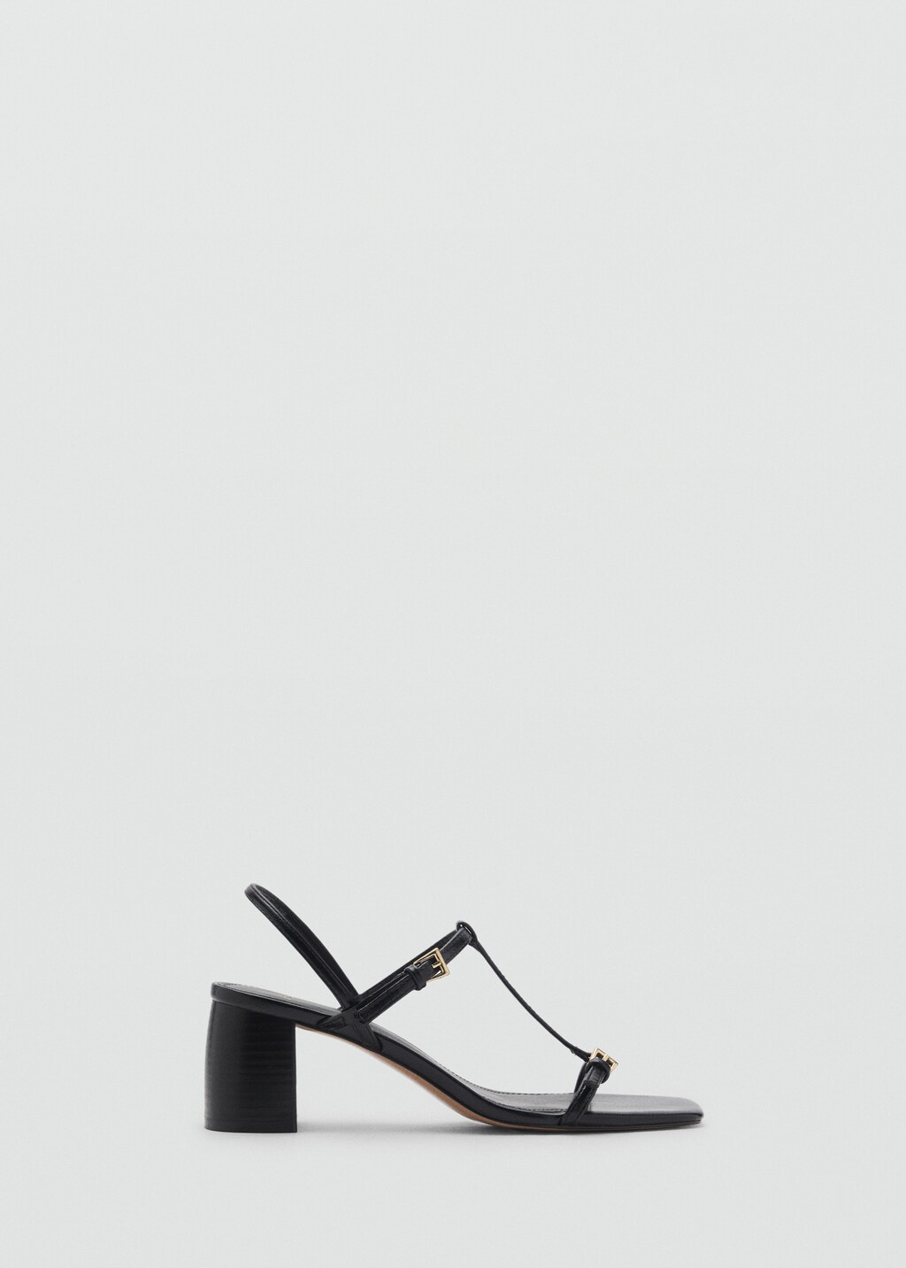 High-heeled sandals with buckle straps - image 2