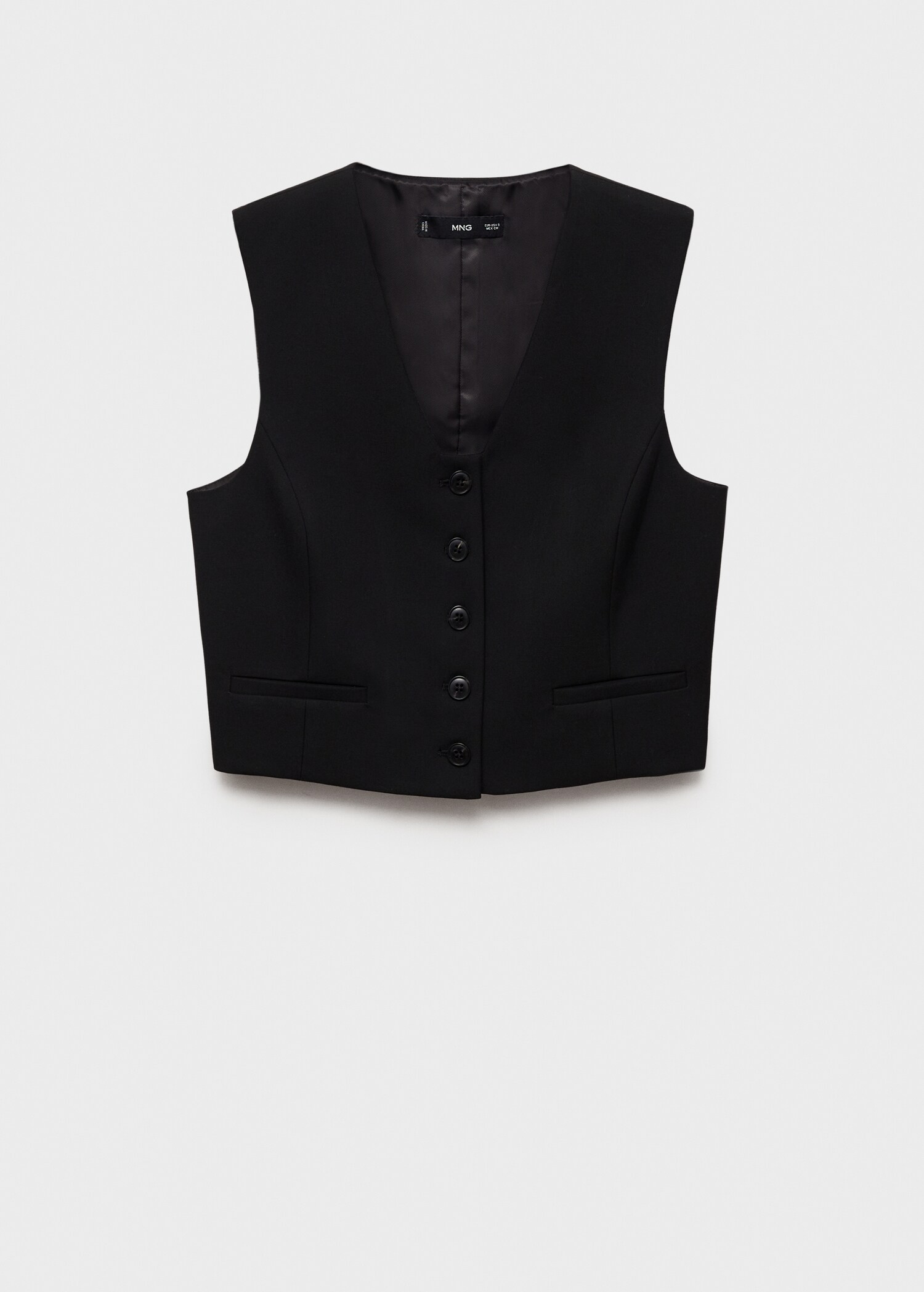 Cropped gilet - Artikel zonder model
