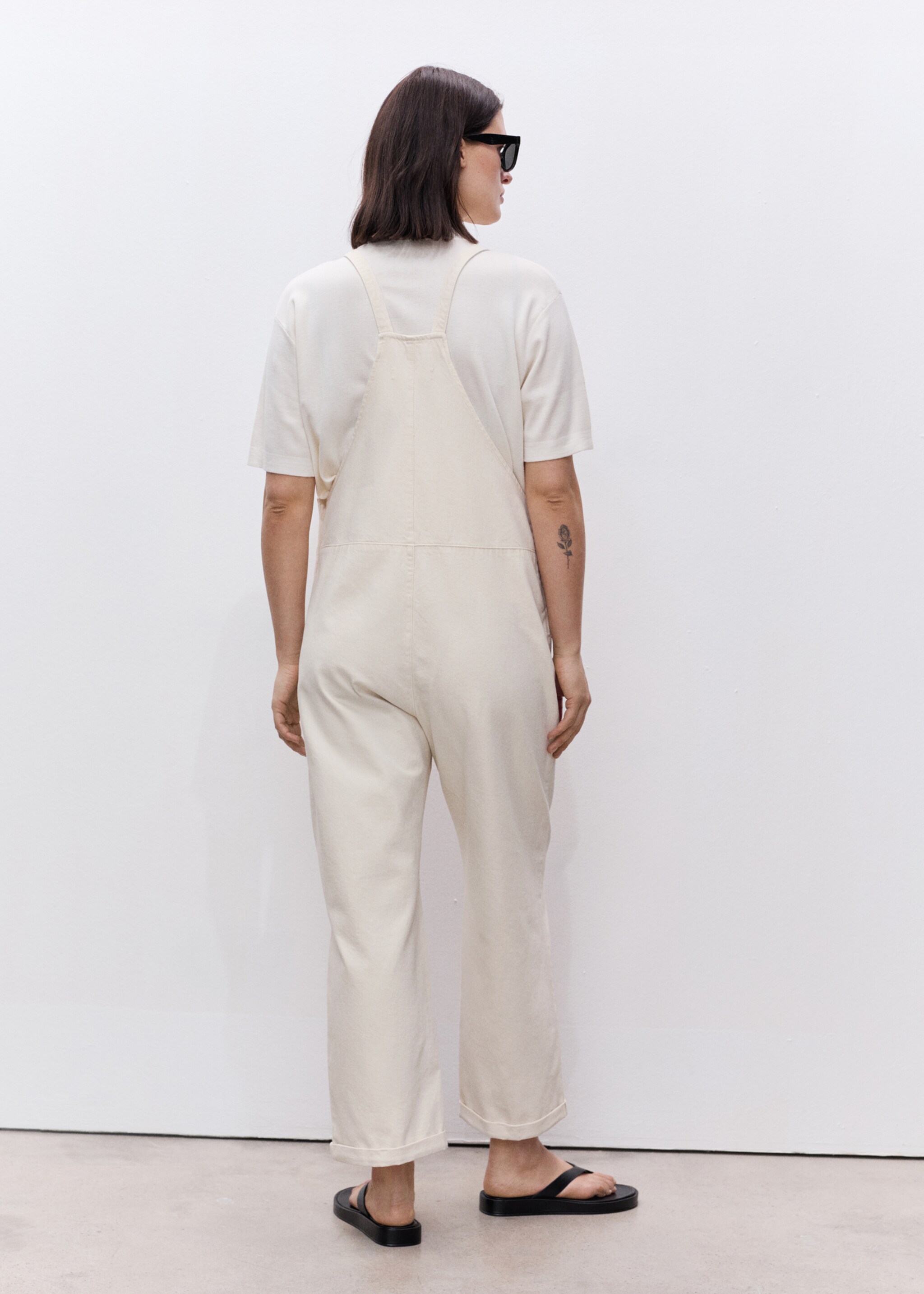 Maternity denim dungarees - Reverse of the article
