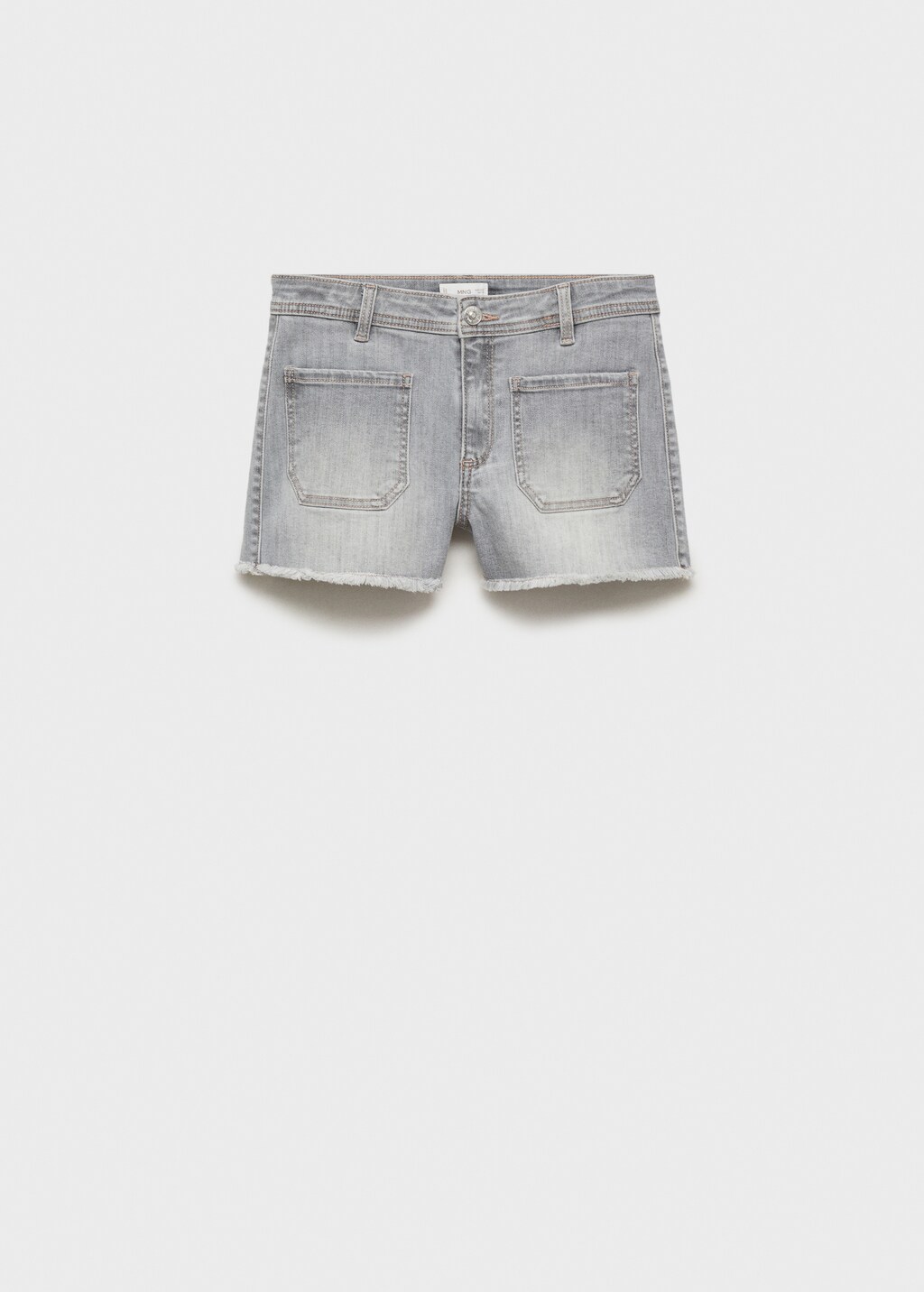 Denim shorts with frayed hem - Teen | MANGO USA