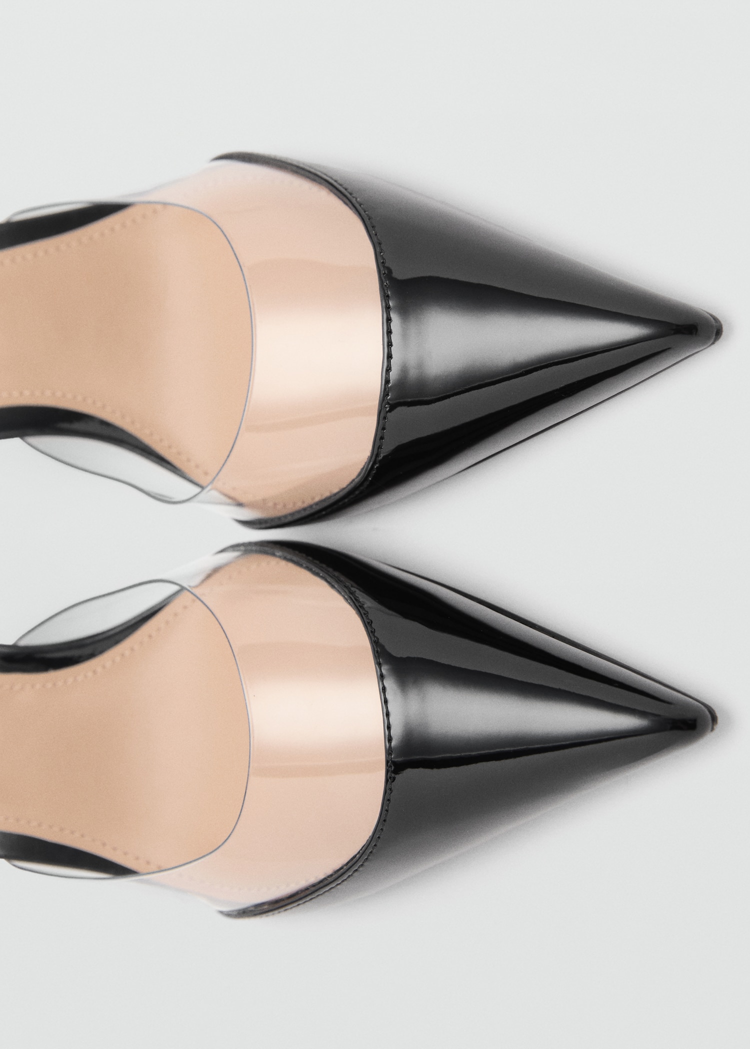 Heeled shoes with vinyl panel - Details of the article 2