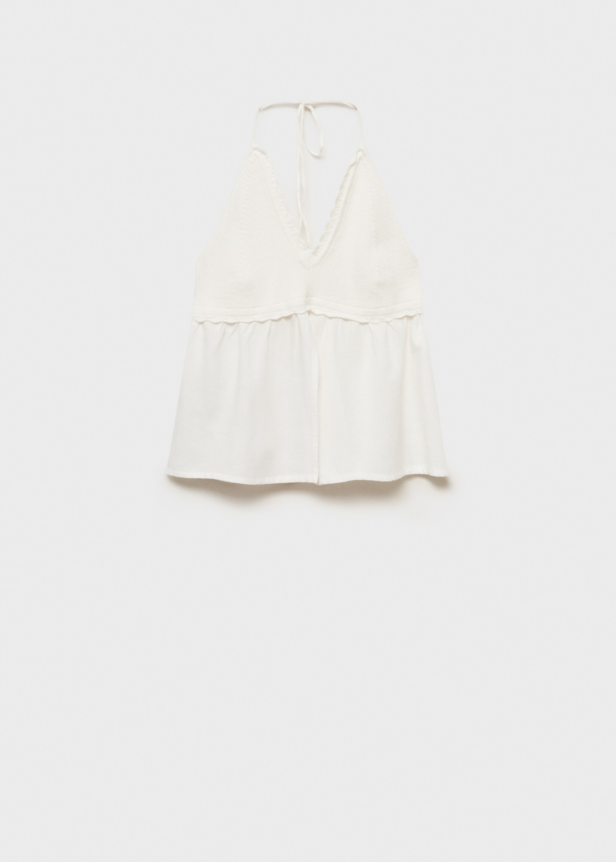 Slit knit top - Article without model