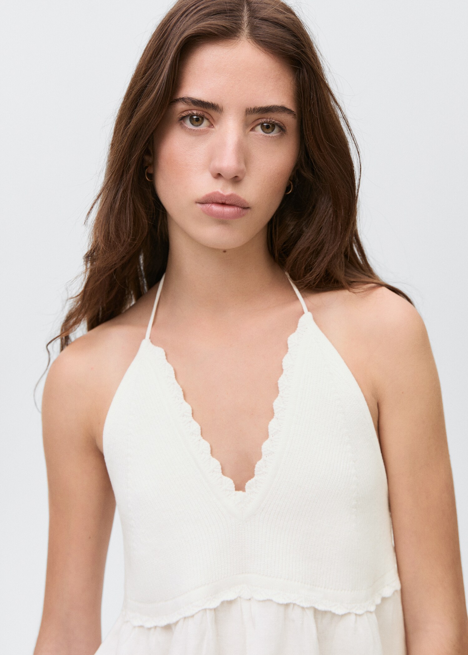 Slit knit top - Details of the article 1