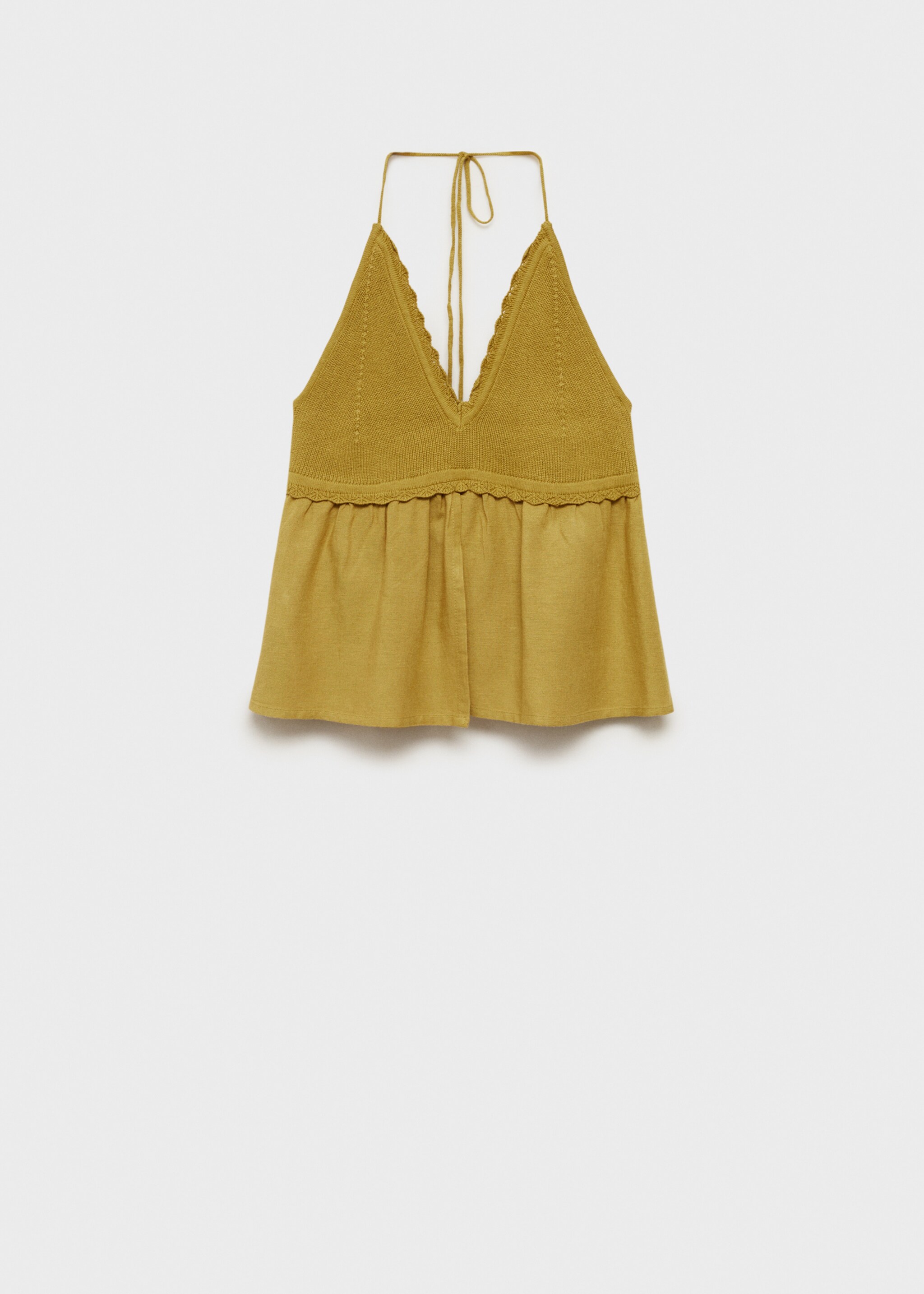 Slit knit top - Article without model