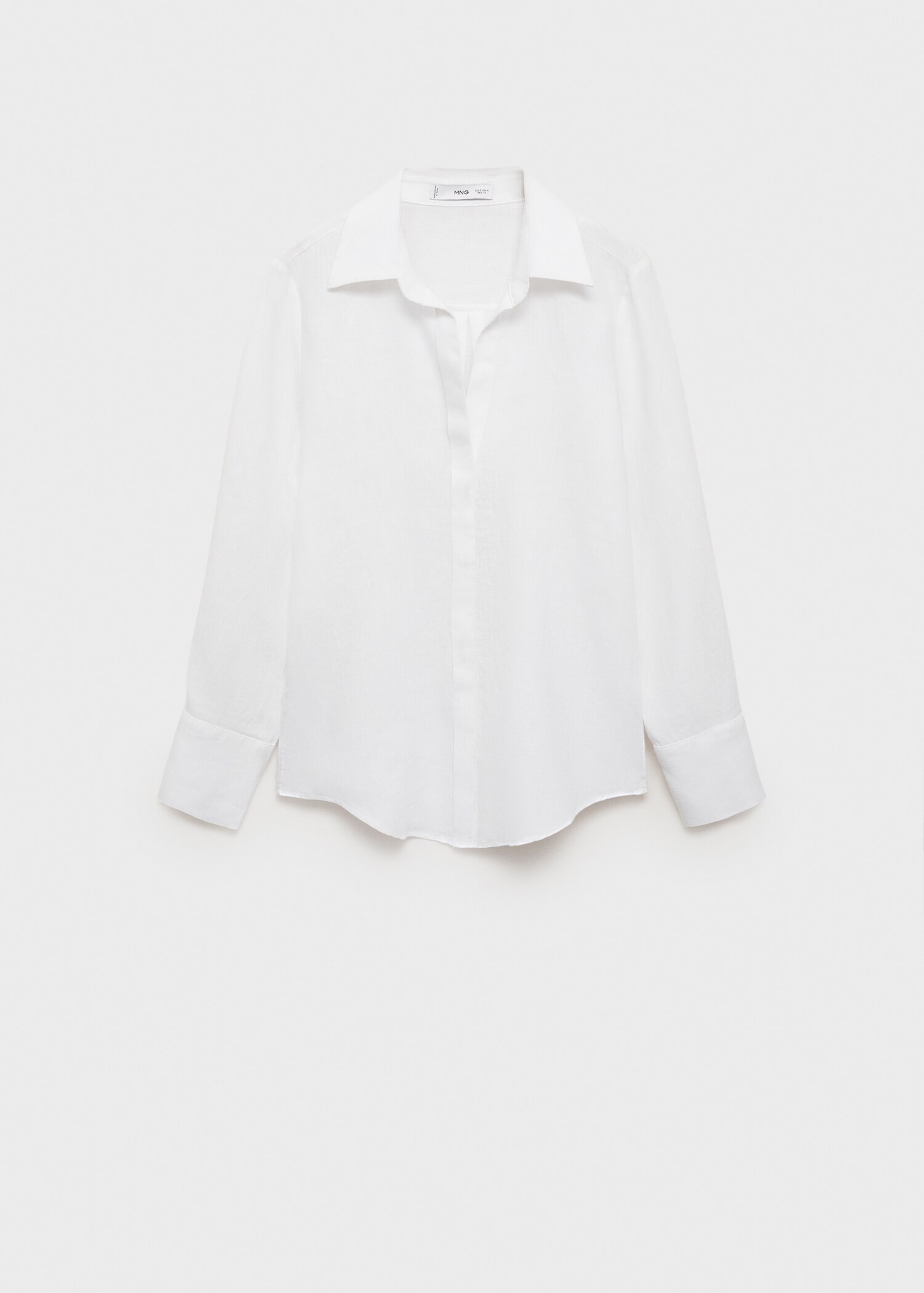 Linen-blend shirt - Article without model