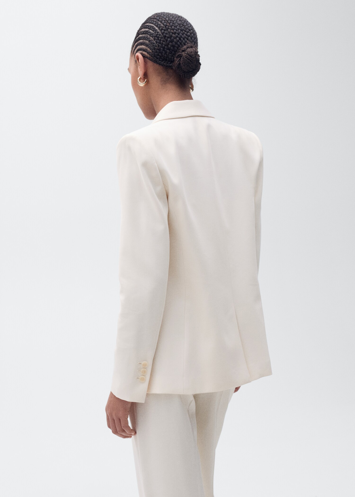 Blazer costume droit - Verso de l’article