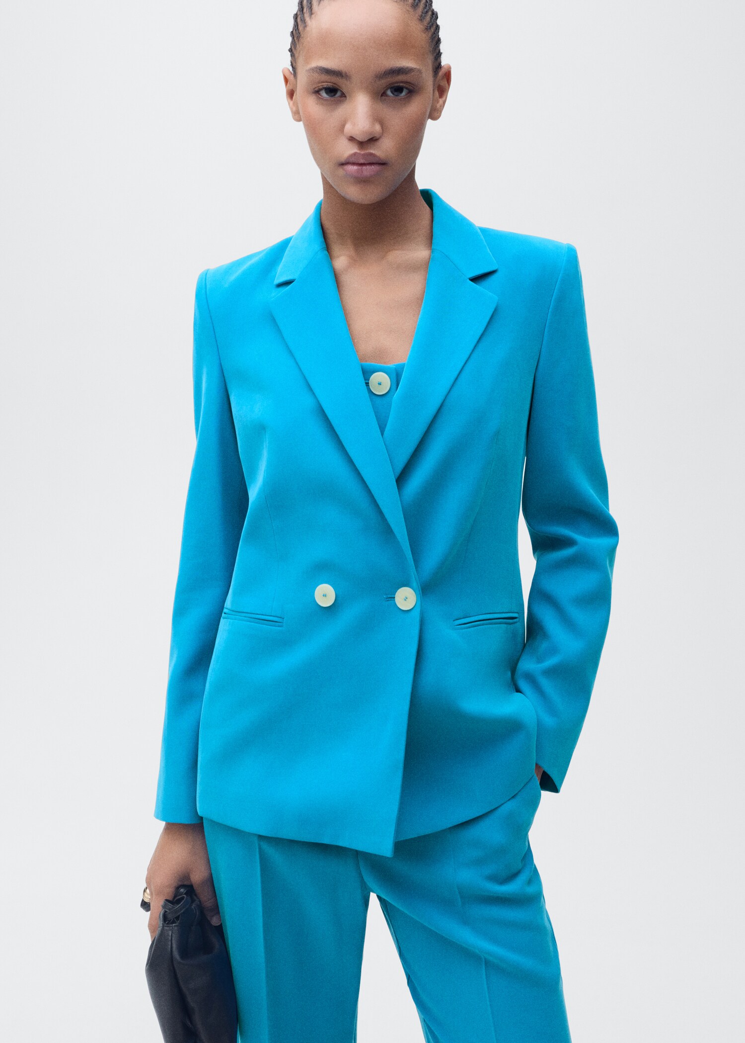Blazer costume droit - Plan moyen