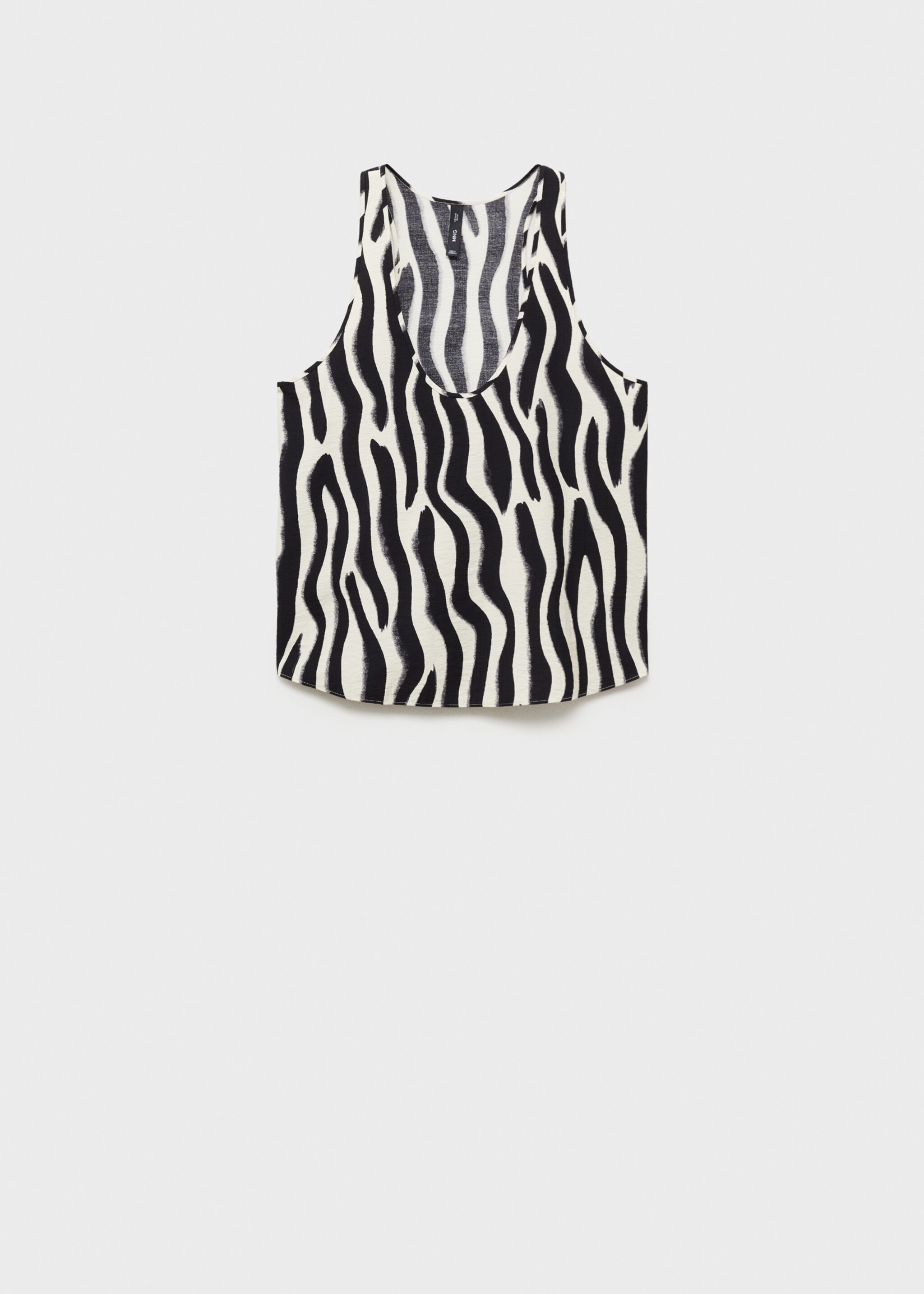 Zebra-print strappy top - Article without model