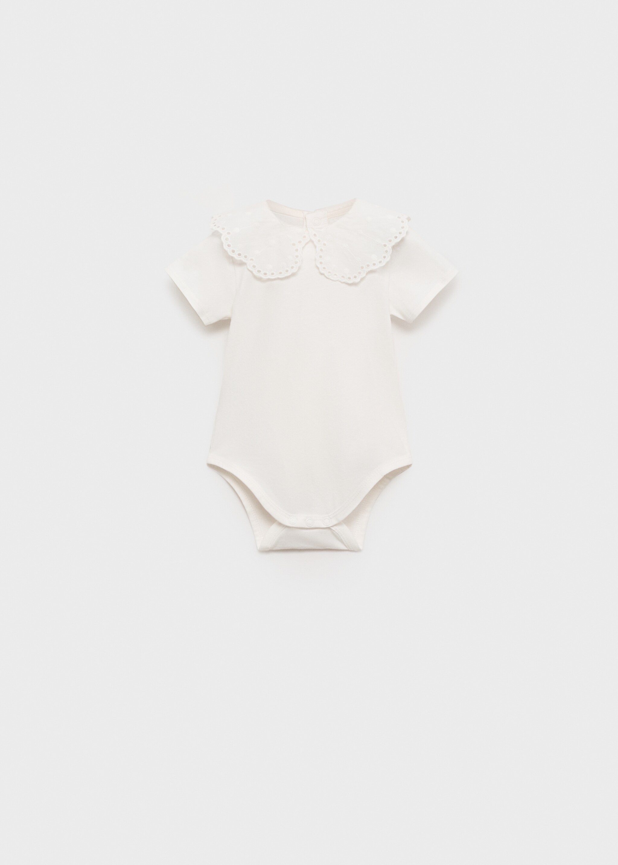 Bestickter Body mit Babydollkragen - Artikel ohne Model