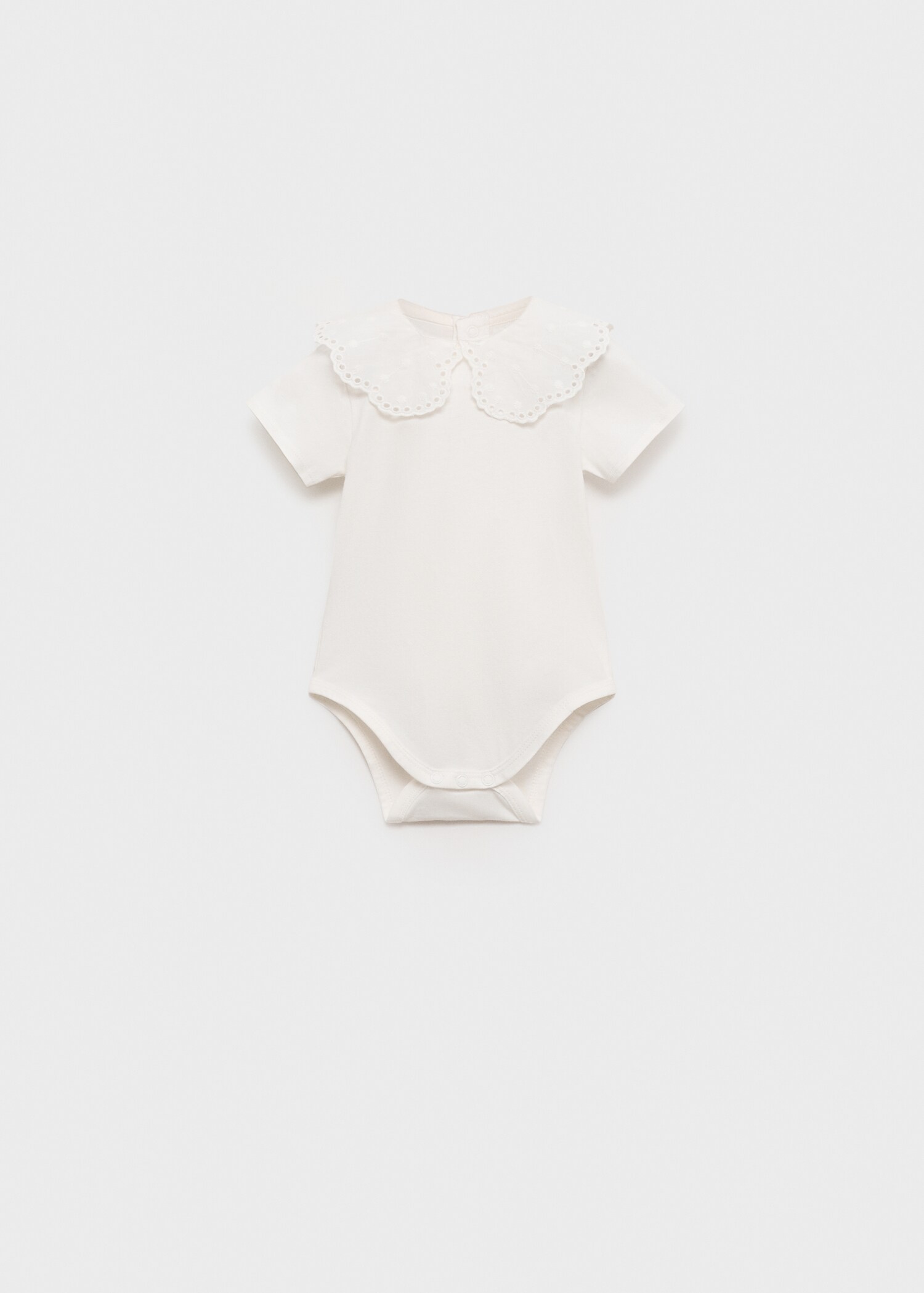 Bestickter Body mit Babydollkragen - Artikel ohne Model