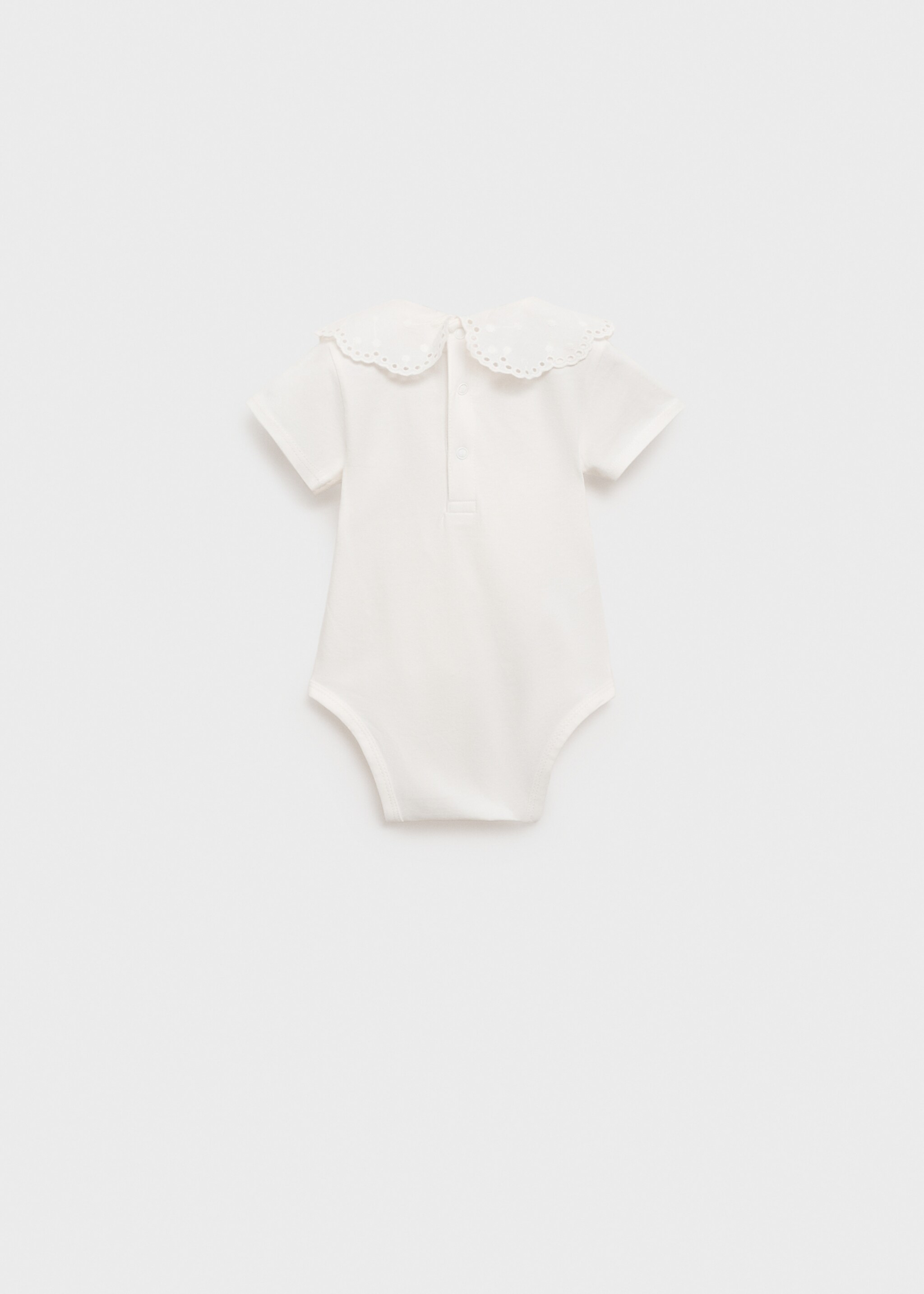 Bestickter Body mit Babydollkragen - Rückseite des Artikels