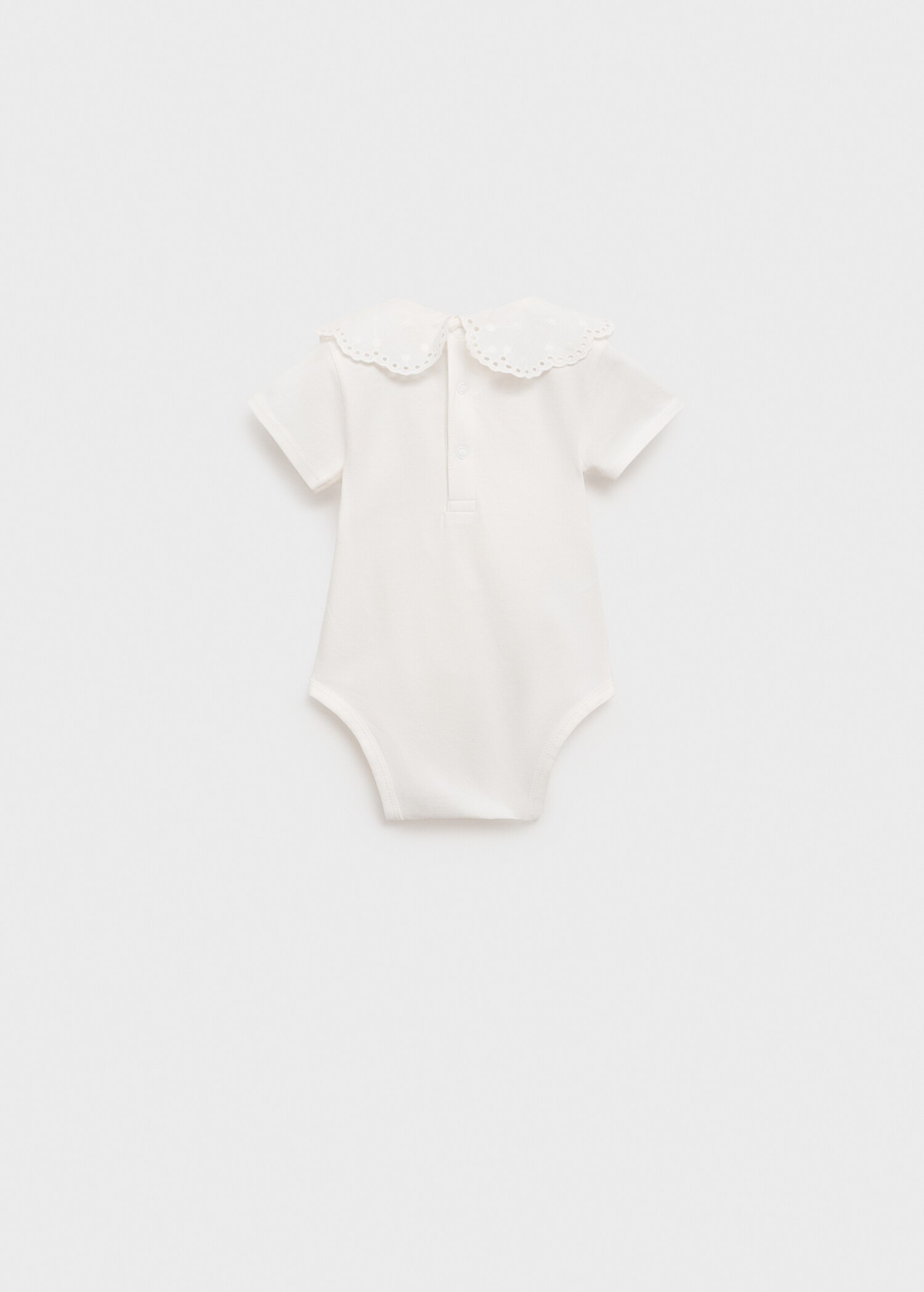 Bestickter Body mit Babydollkragen - Rückseite des Artikels