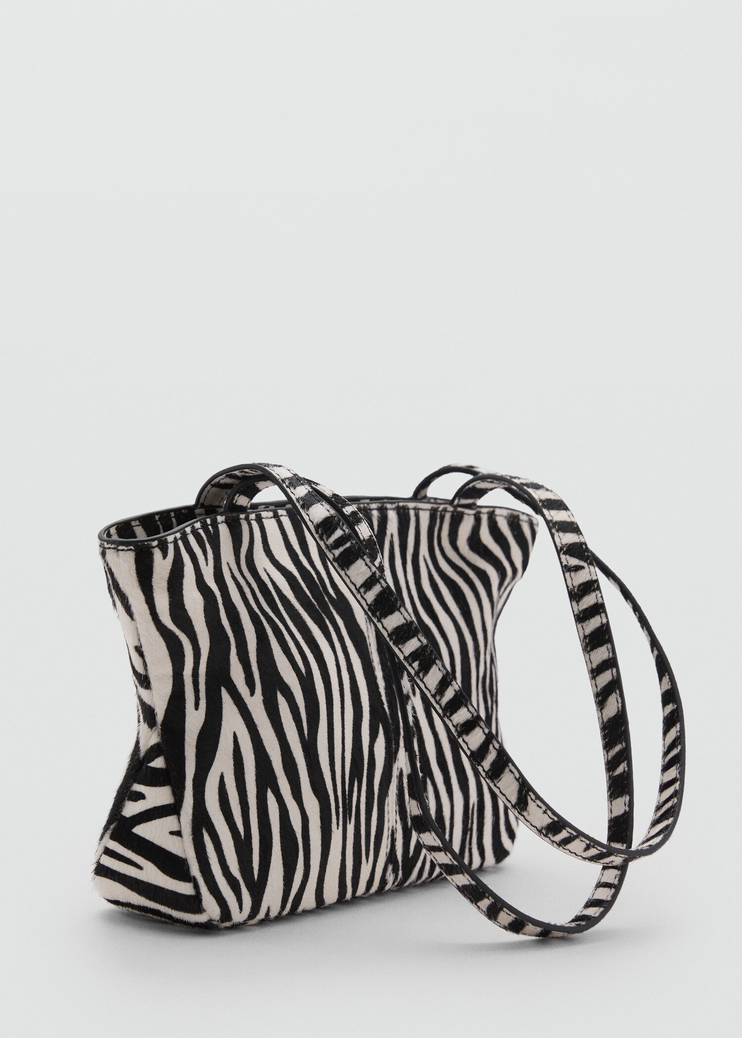 Sac cuir imprimé zèbre - Plan moyen