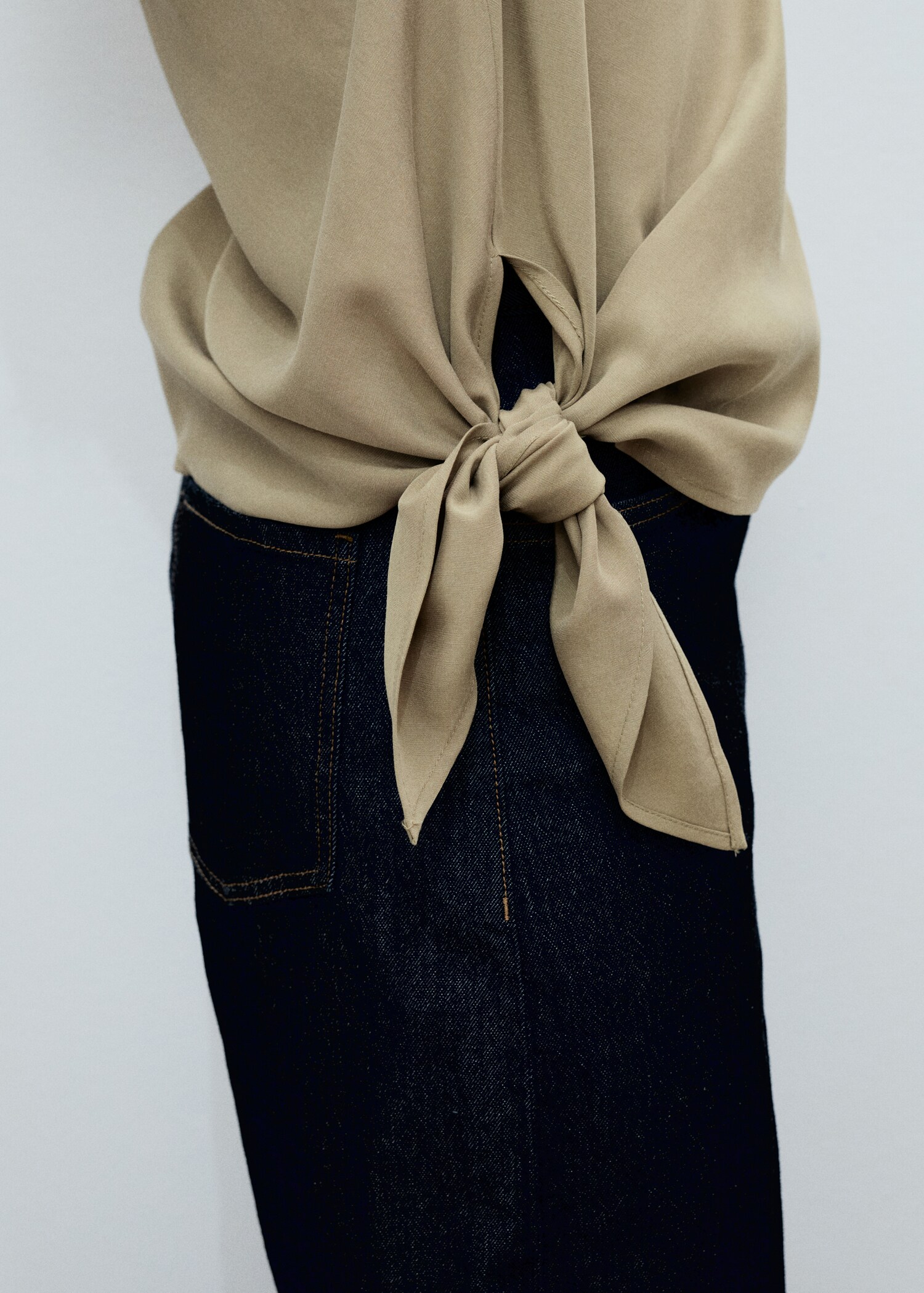 Asymmetrical lyocell top - Details of the article 1