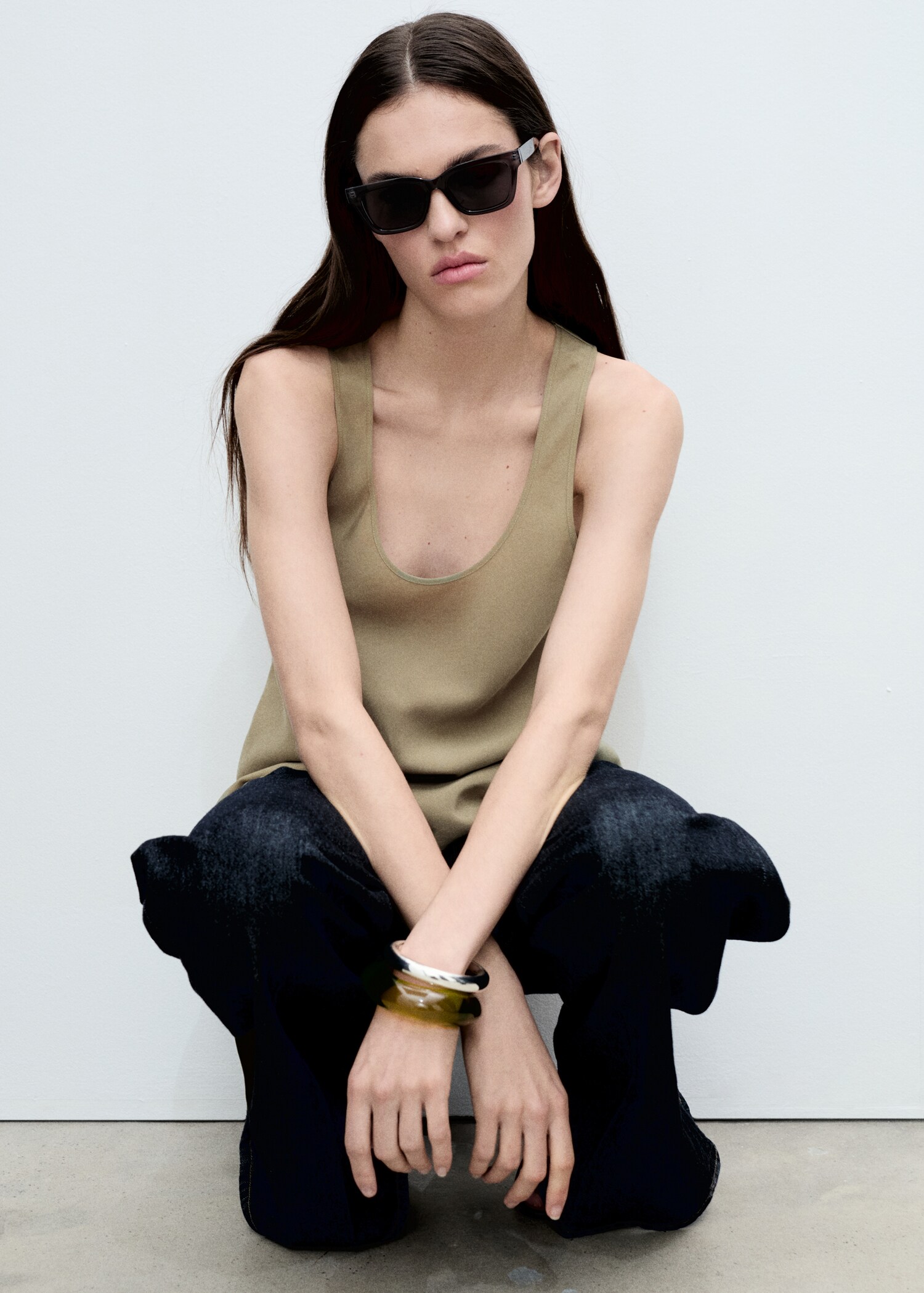 Asymmetrical lyocell top - Details of the article 2