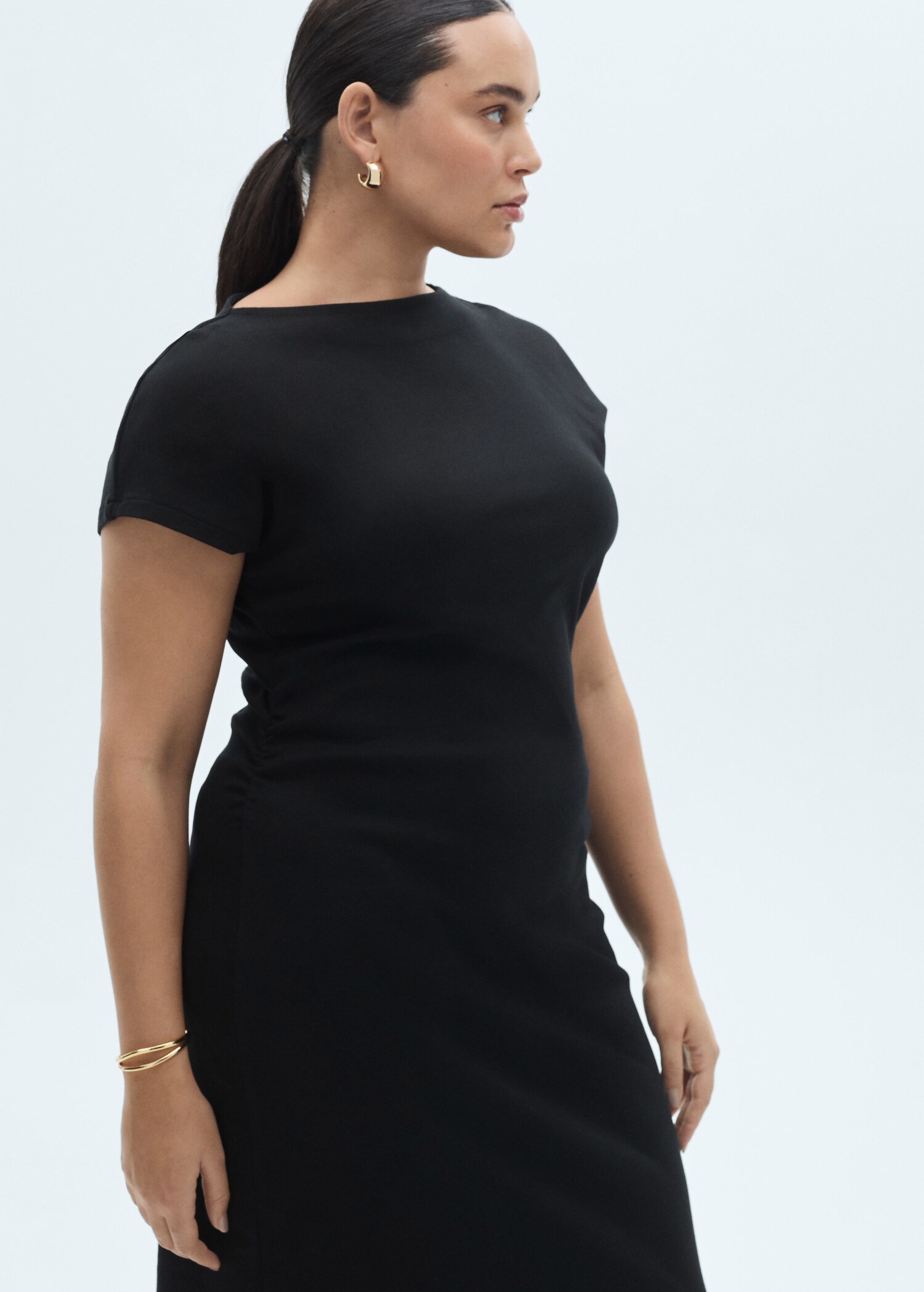Midi-dress with draped detail - Details of the article 5