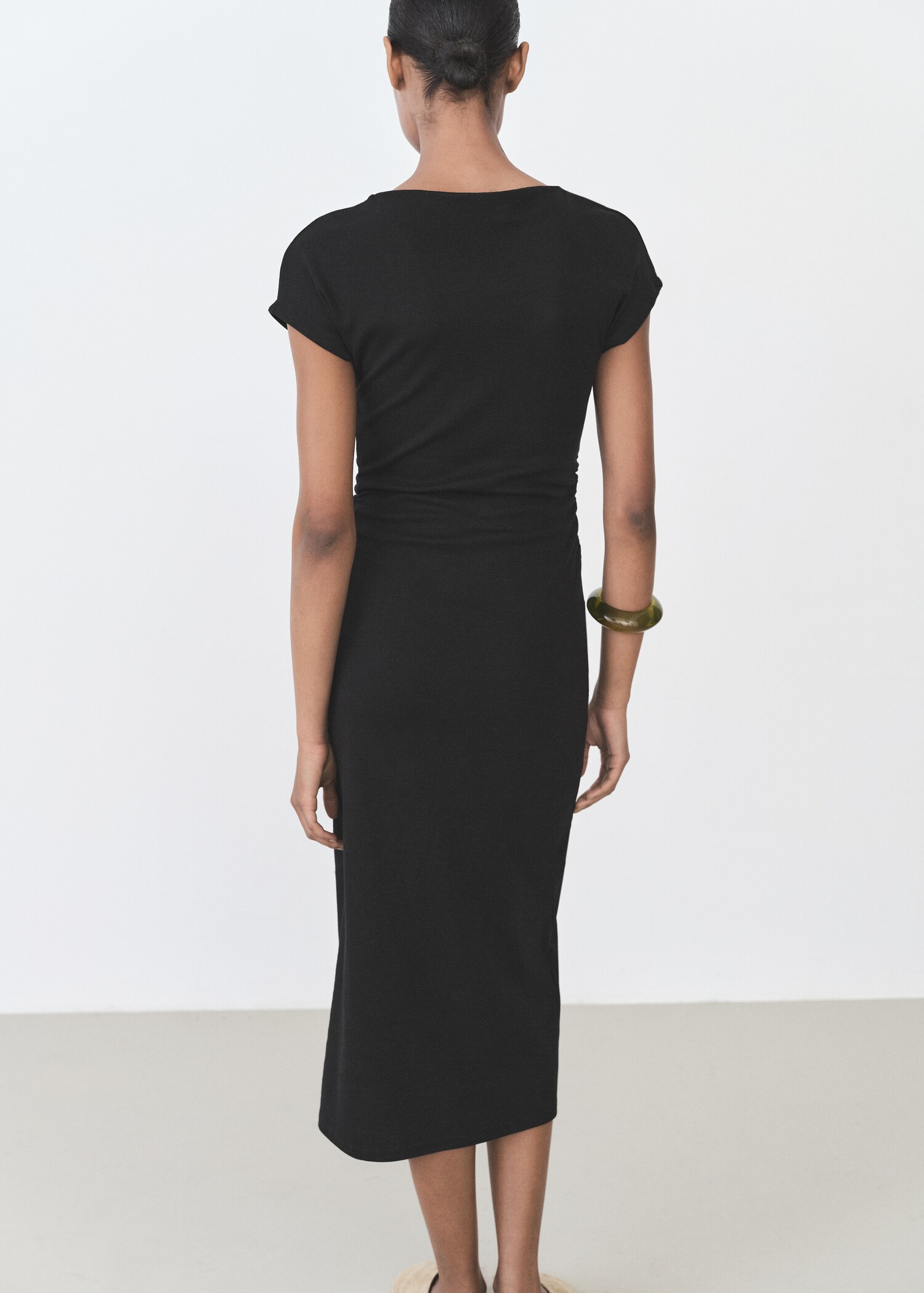 Midi-dress with draped detail - Reverse of the article