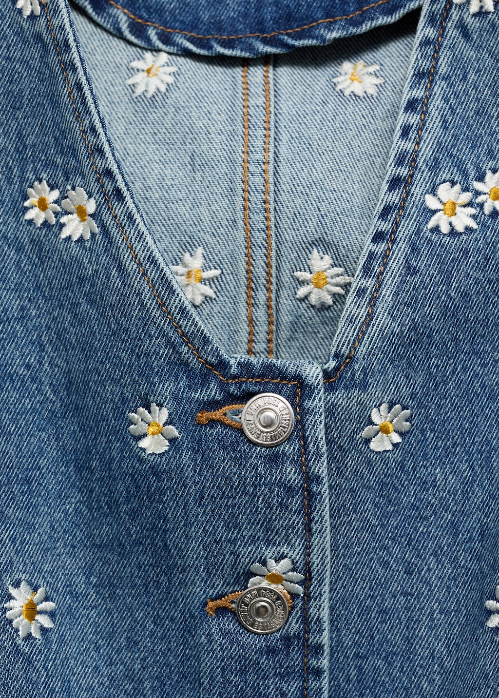 Flower-embroidered cropped waistcoat - Women | MANGO USA Flower-embroidered cropped waistcoat - Women | MANGO USA