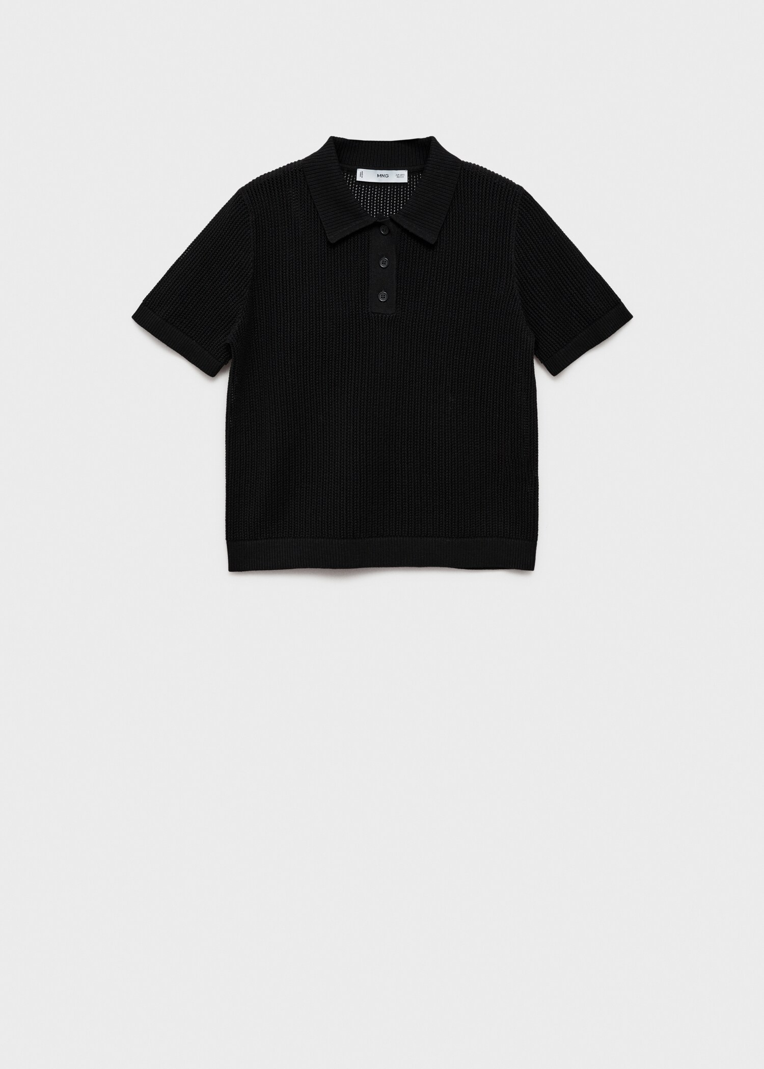 Jersey punto calado cuello polo - Artículo sin modelo