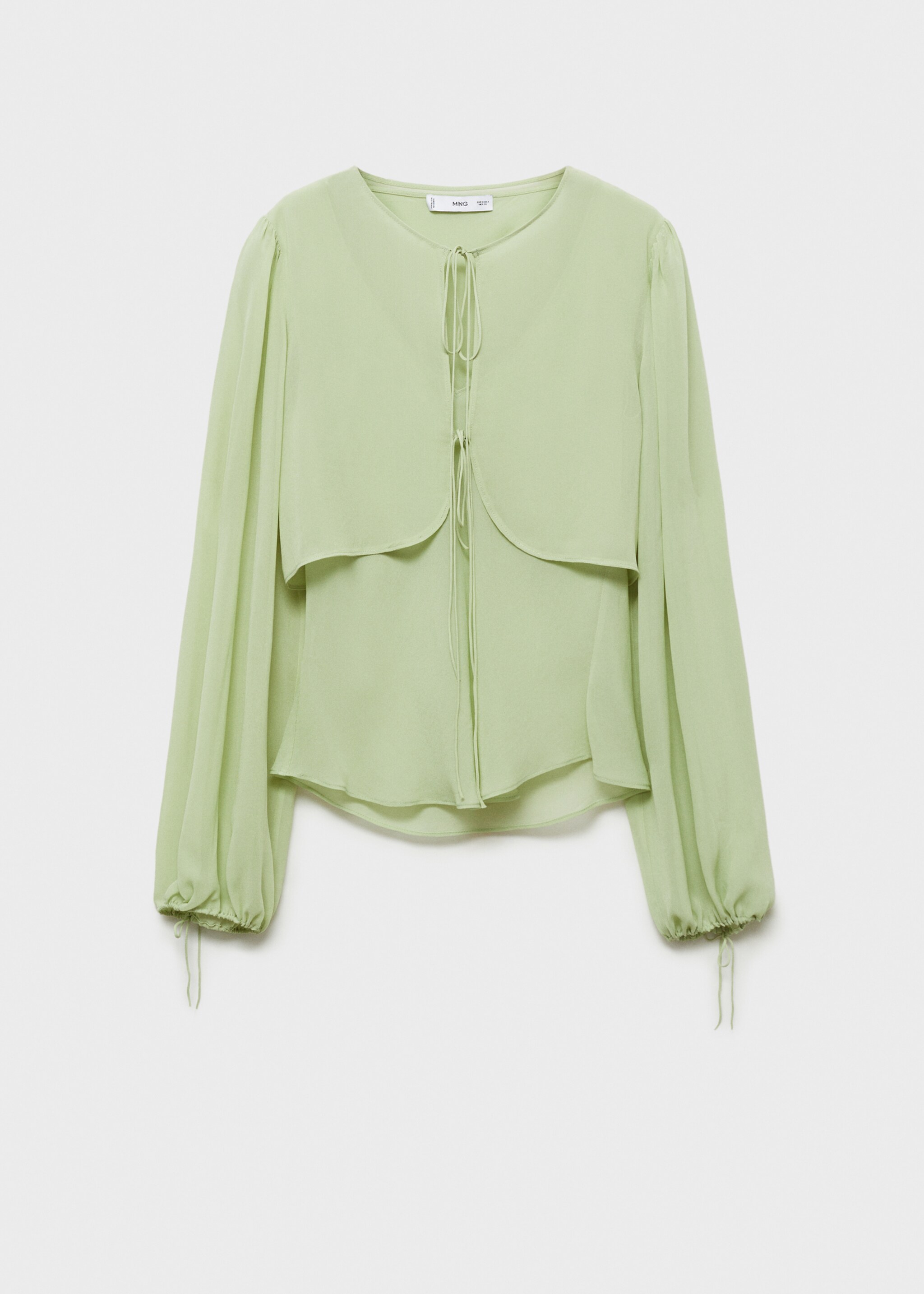 Combined blouse with bow detail - Article without model