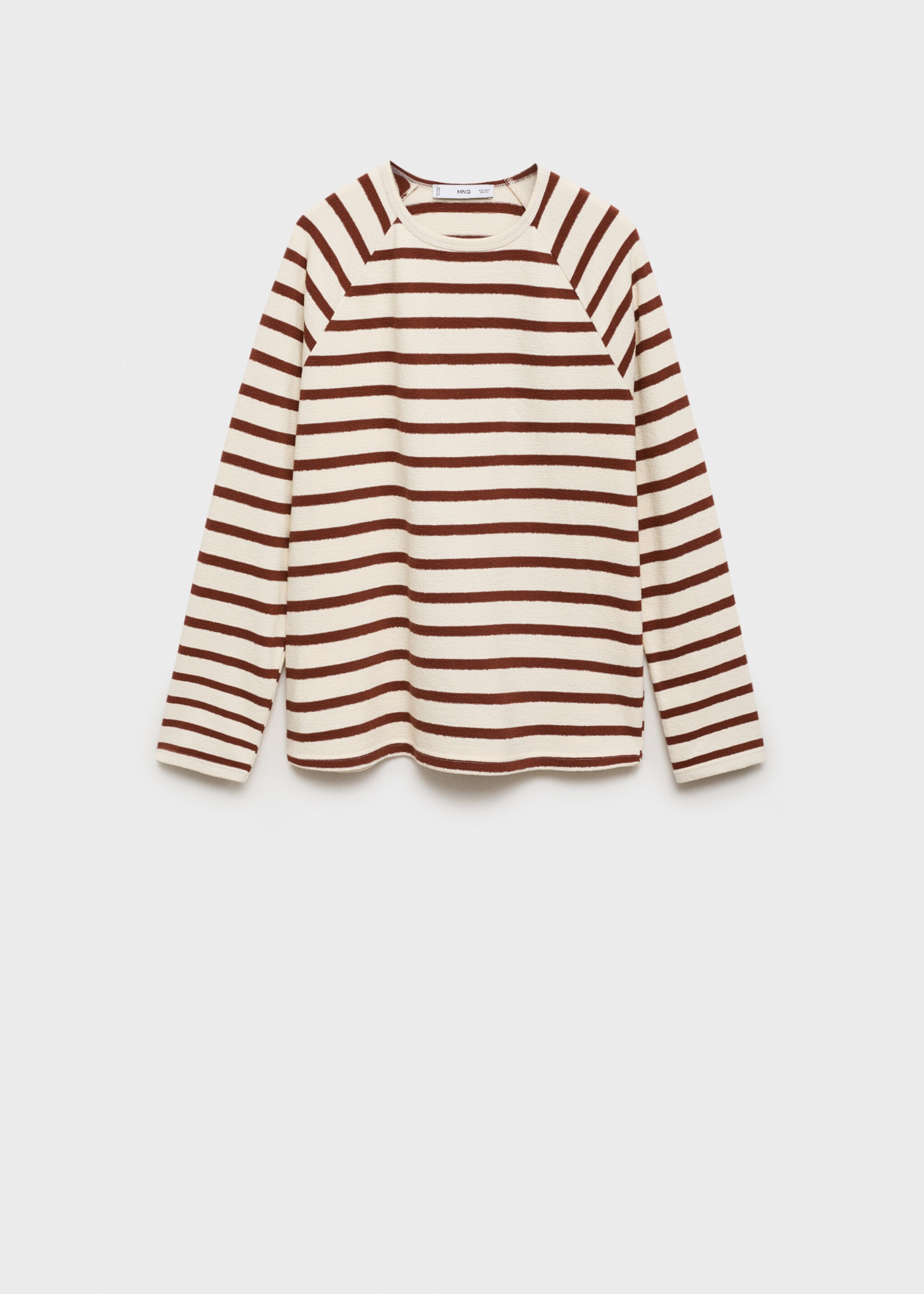 Striped round-neck sweatshirt - Article without model