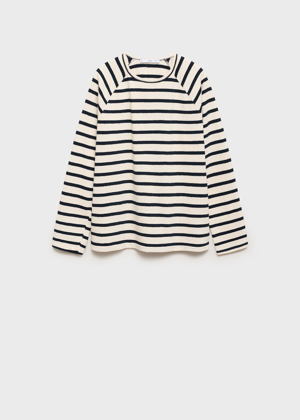 Striped round-neck sweatshirt - Women | MANGO USA Striped round-neck sweatshirt - Women | MANGO USA