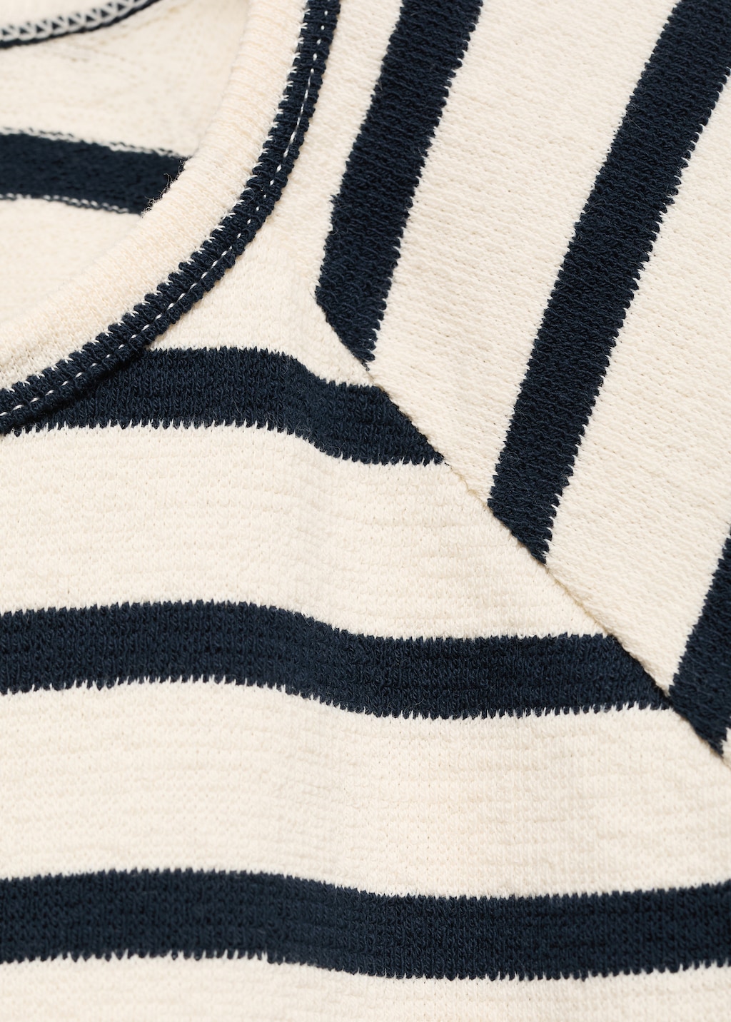 Thumbnail of Striped round-neck sweatshirt - Burnt Orange