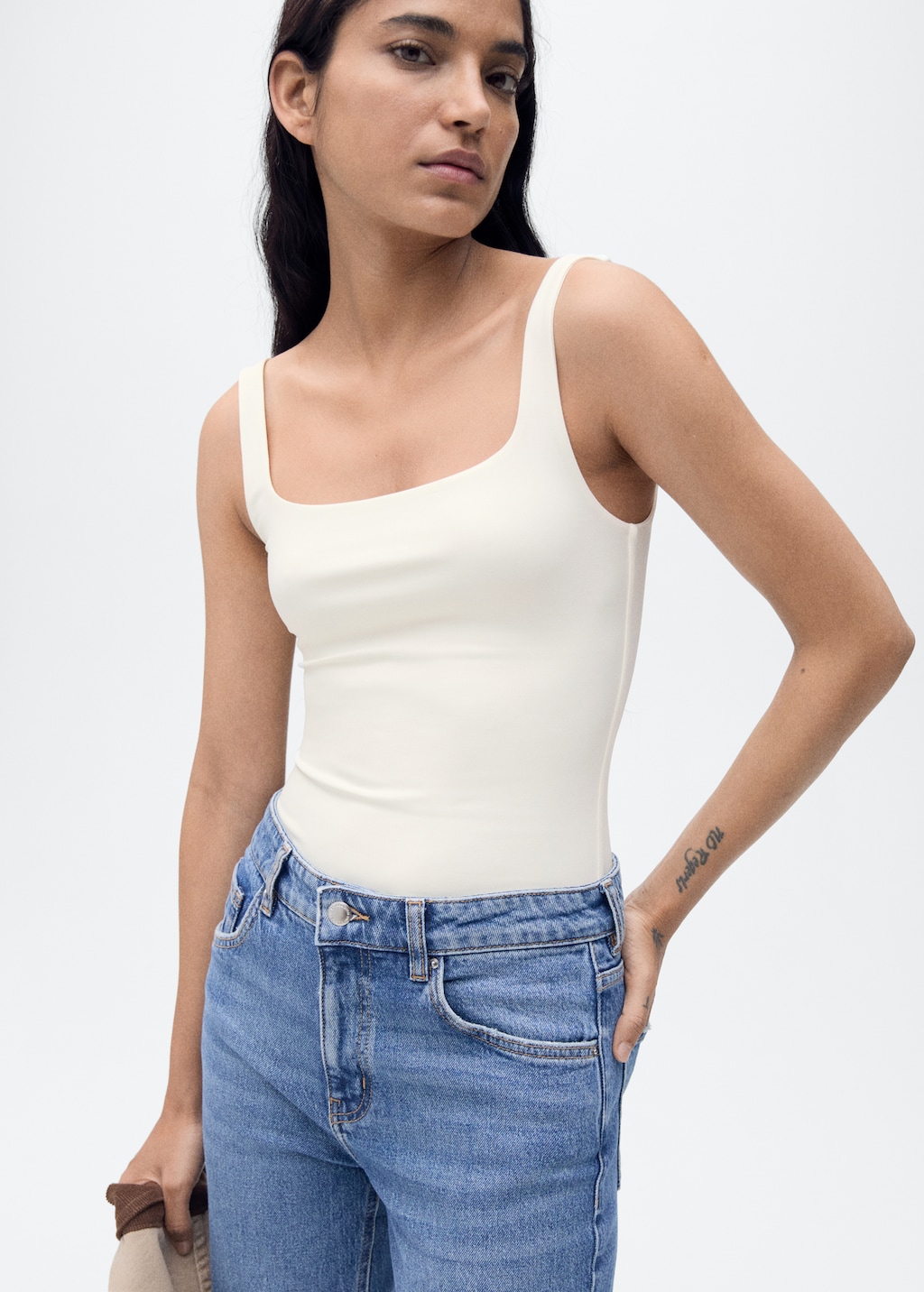 Mango Sleeveless fitted bodysuit