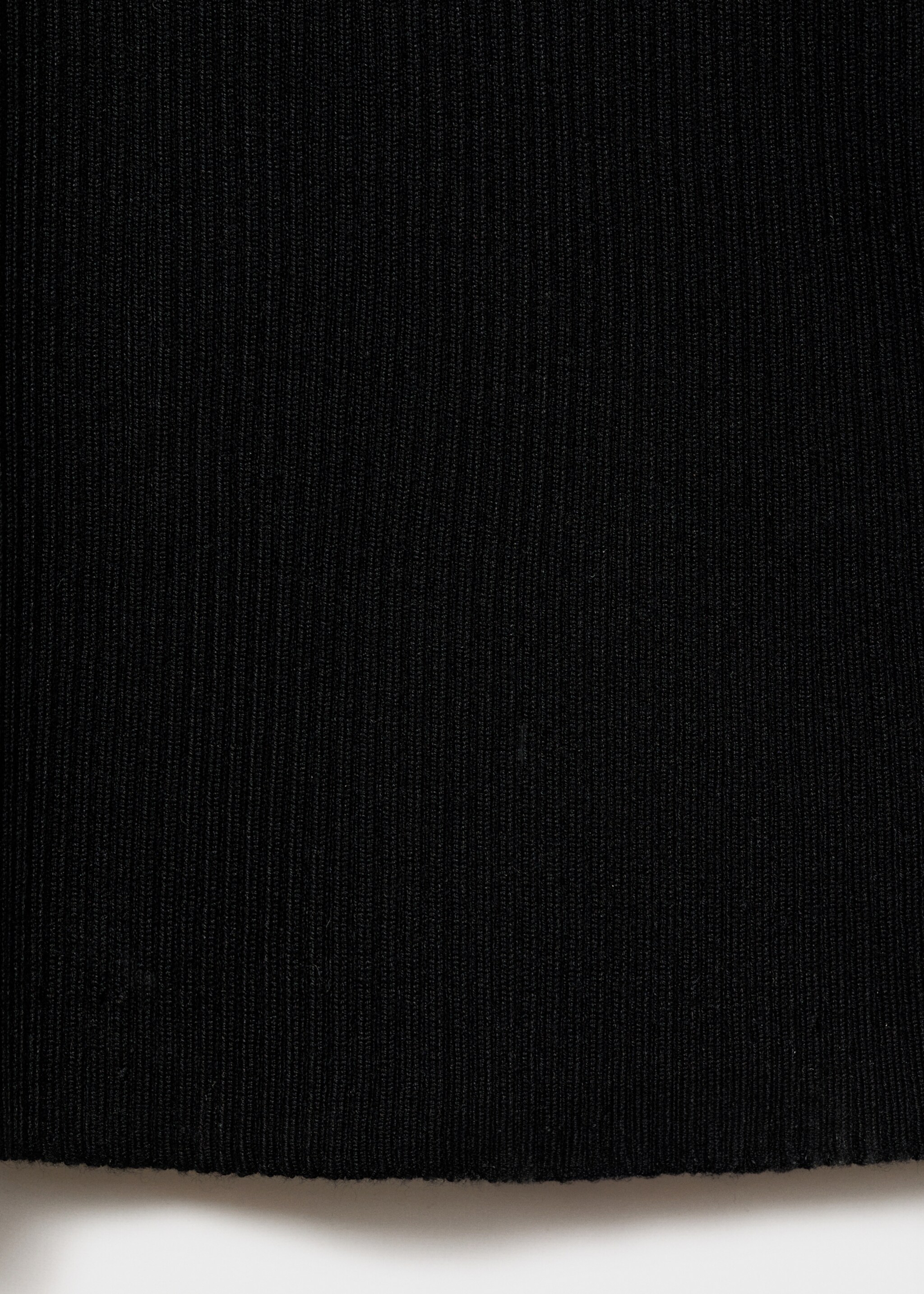 Vestido midi canalé escote abertura - Detalle del artículo 0