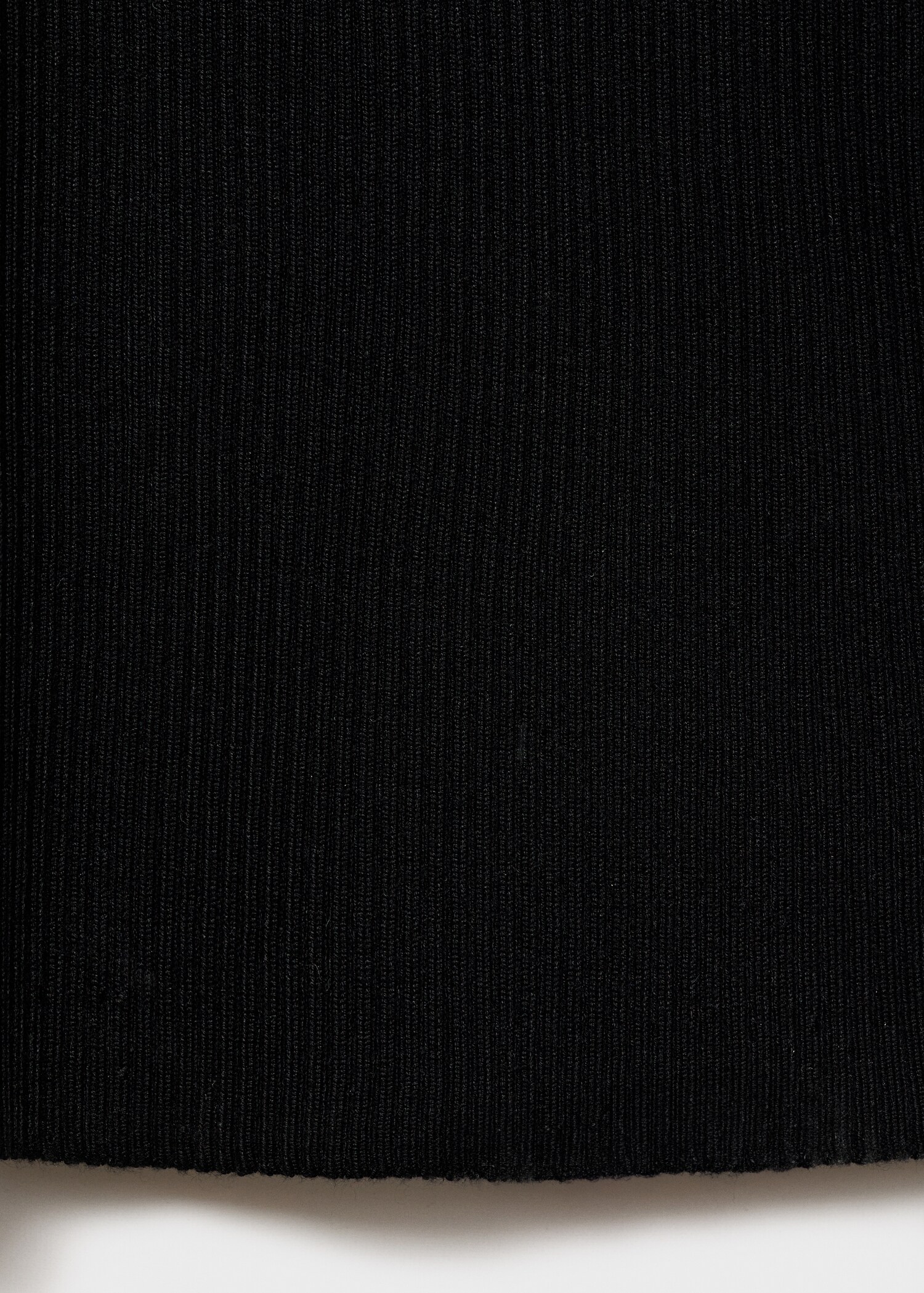 Vestido midi canalé escote abertura - Detalle del artículo 0