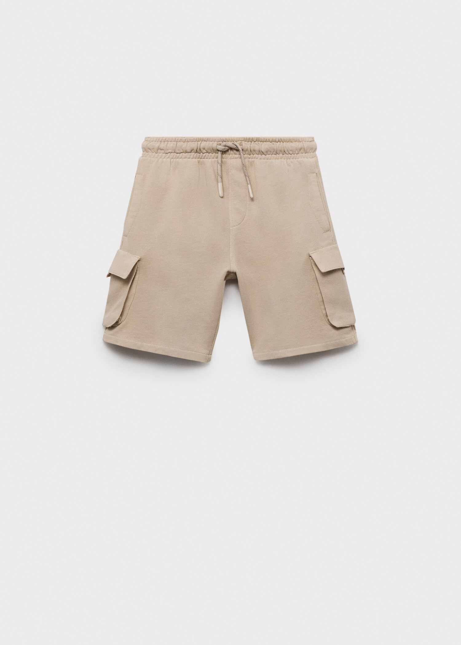 Drawstring cargo Bermuda shorts - Article without model