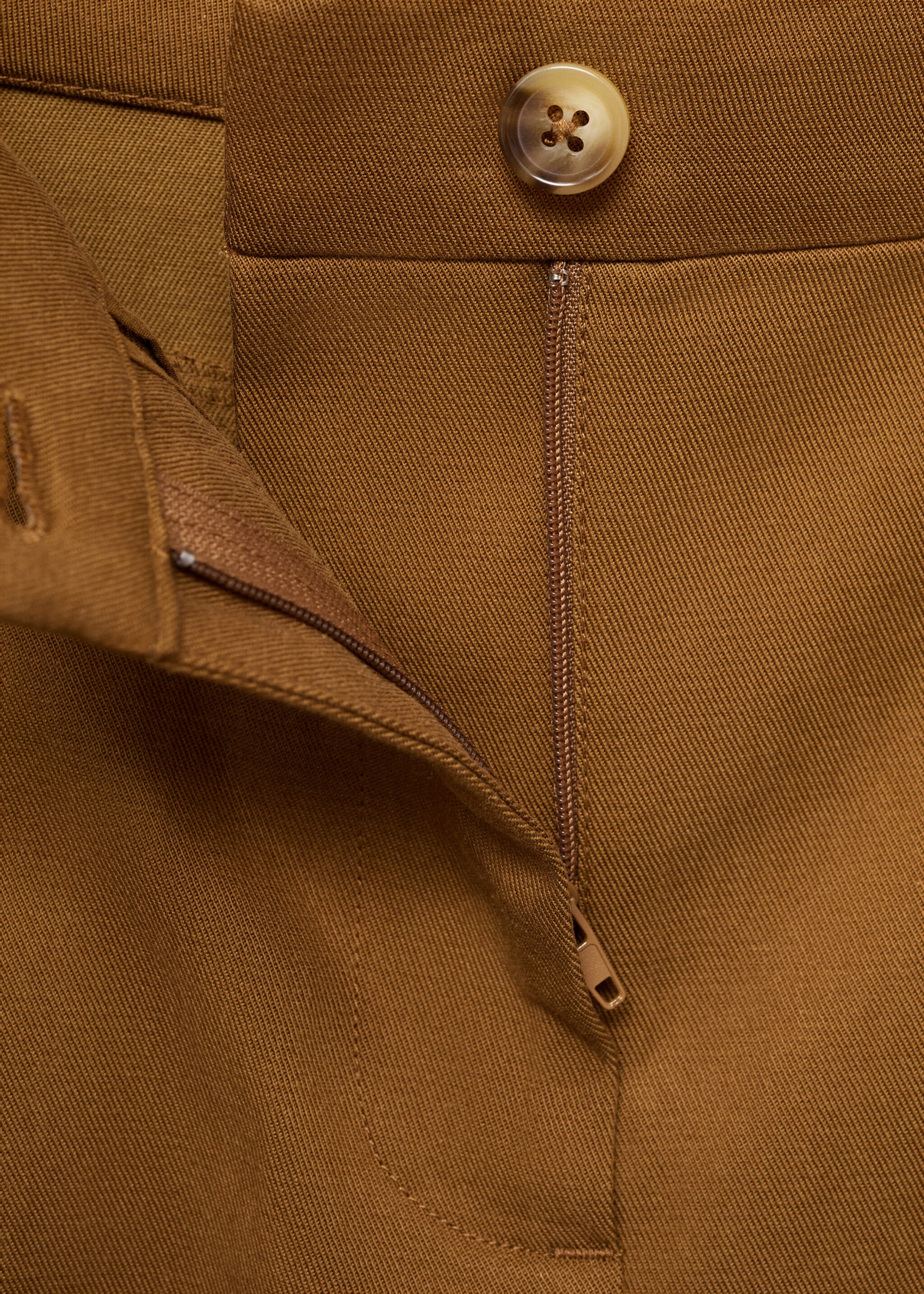 Wide-leg trousers in cotton and lyocell blend - Details of the article 0